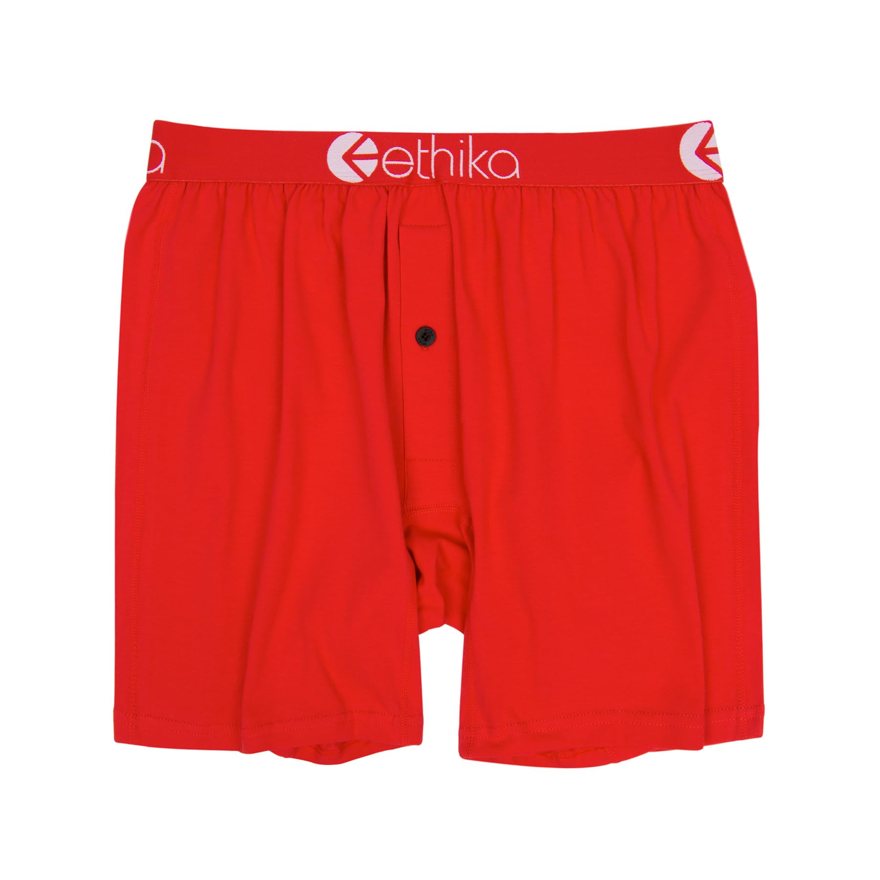 Ethika Boys' Alternate Boxer Briefs - Solid Red Machine Red | Comfortable Underwear for Active Kids, Sports & Everyday Wear