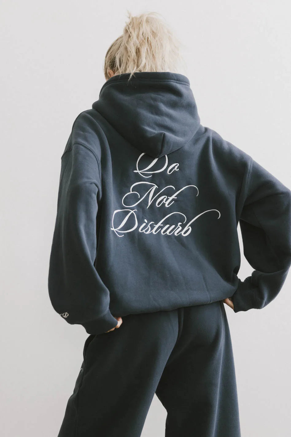 Comfortable Navy Do Not Disturb Sweatshirt - Cozy Pullover for Relaxing at Home, Lounging, or Running Errands