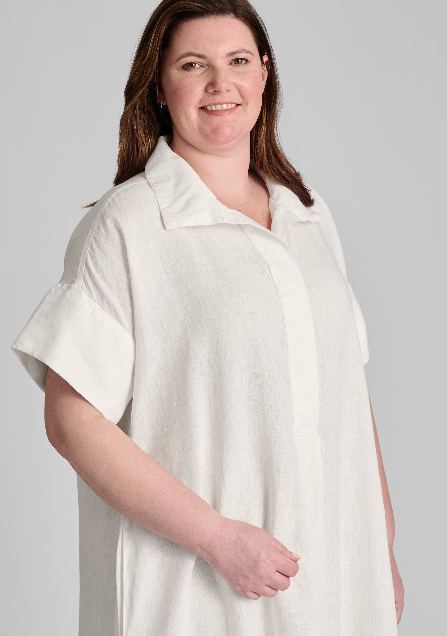 Stylish Artful Shirtdress - Elegant Linen Dress for Women | Perfect for Summer Outfits, Beach Wear & Casual Office Attire
