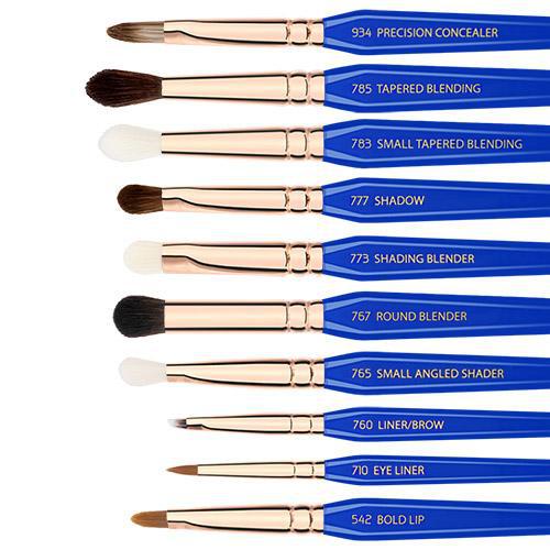 Bdellium Tools Golden Triangle Phase I 15-Piece Professional Makeup Brush Set for Eyeshadow, Blending & Contouring - Perfect for Makeup Artists & Beginners