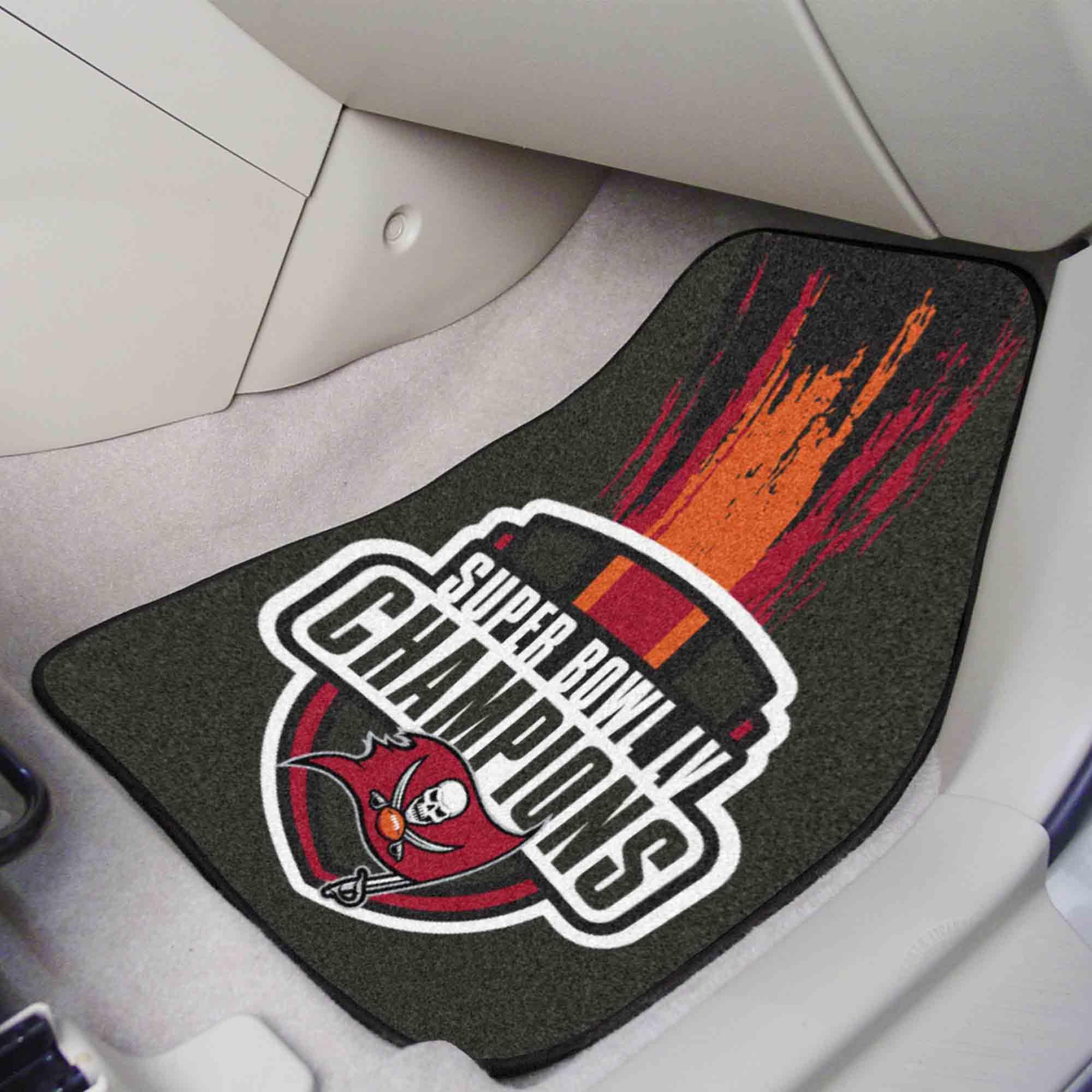 **FANMATS NFL Unisex-Adult 2-Piece Carpet Car Mat Set – Durable Floor Mats for Trucks, SUVs & Sedans – Perfect for Home, Office & Game Day Decor**