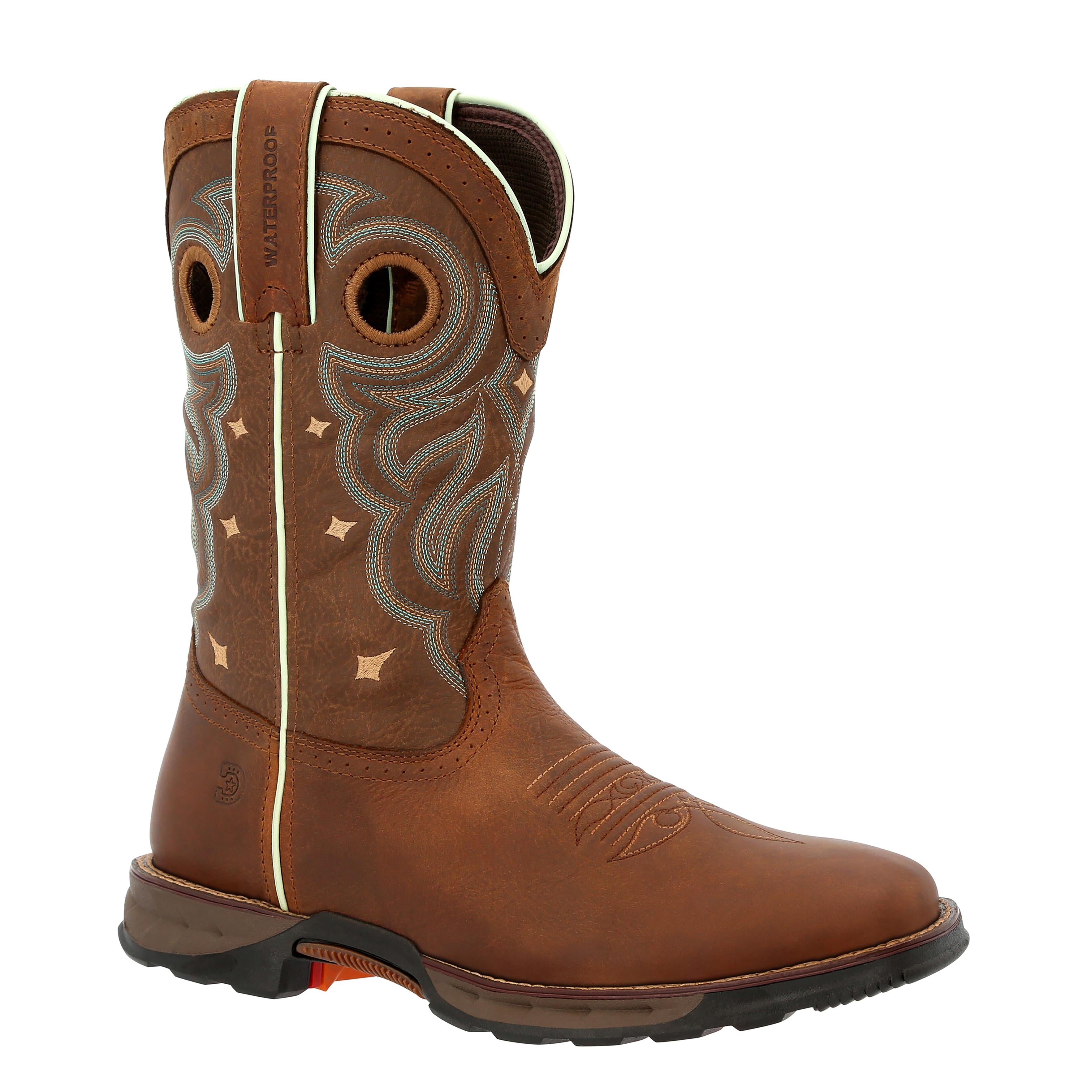 Durango Women's Maverick S 10 Inch Waterproof Work Boots - Maverick Brown - Size M - Durable & Comfortable for Construction, Hiking & Outdoor Work