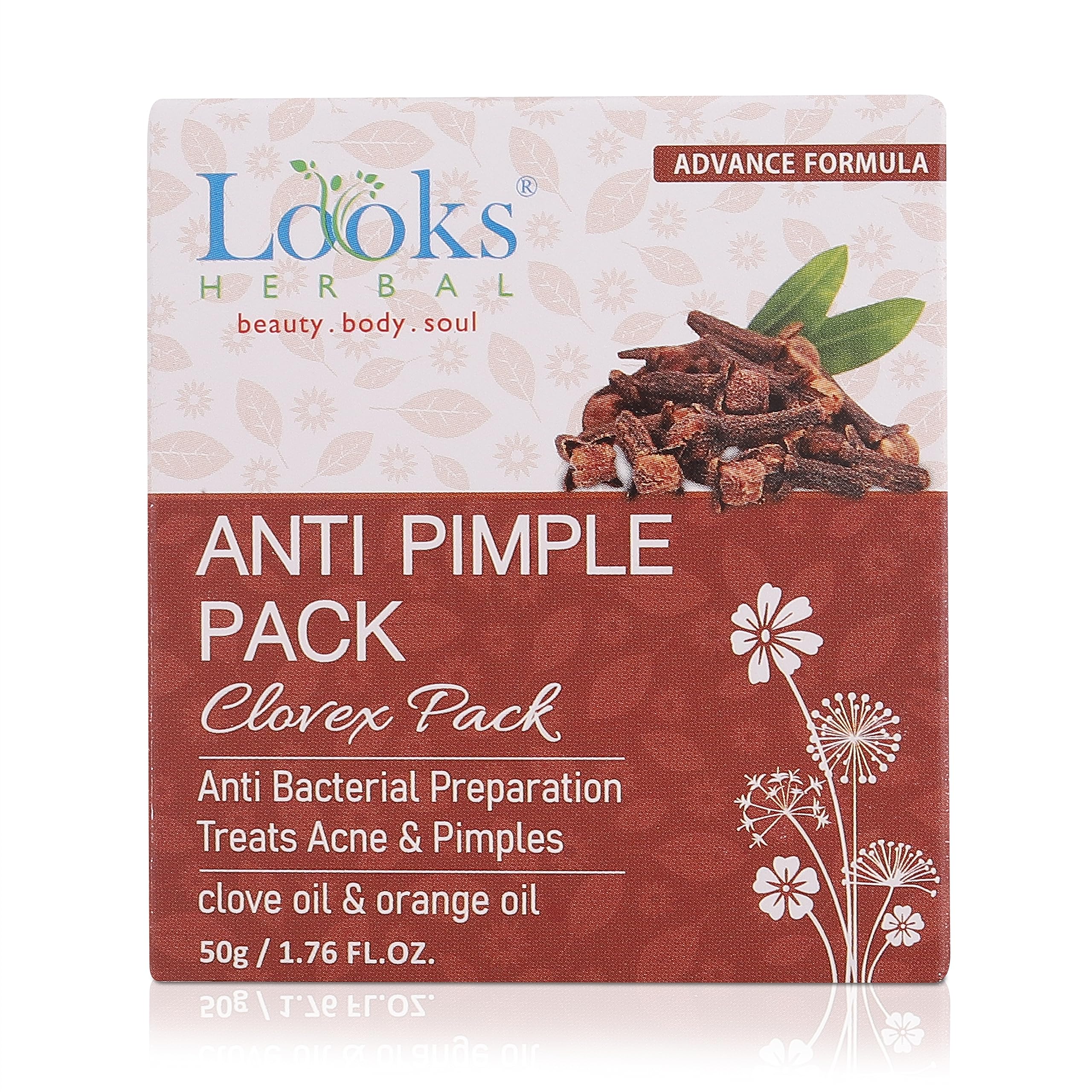 Herbal Anti-Acne Face Pack for Glowing Skin - Pimple Treatment for Men & Women - Brightening Skin Care for Clear Complexion - Perfect for Daily Skincare Routine & Acne-Prone Skin