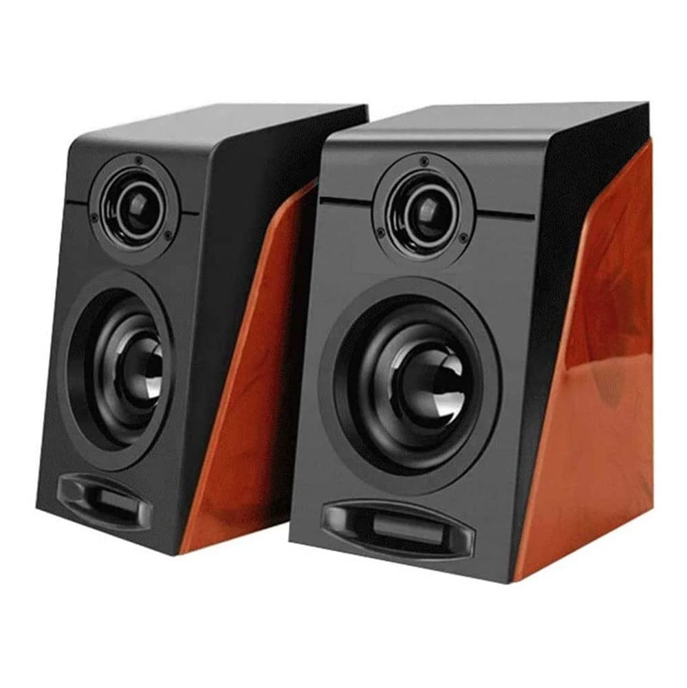 USB-Powered Computer Speakers with 3.5mm Headphone Jack - Compact Audio Solution for Home Office, Gaming, and Music Listening