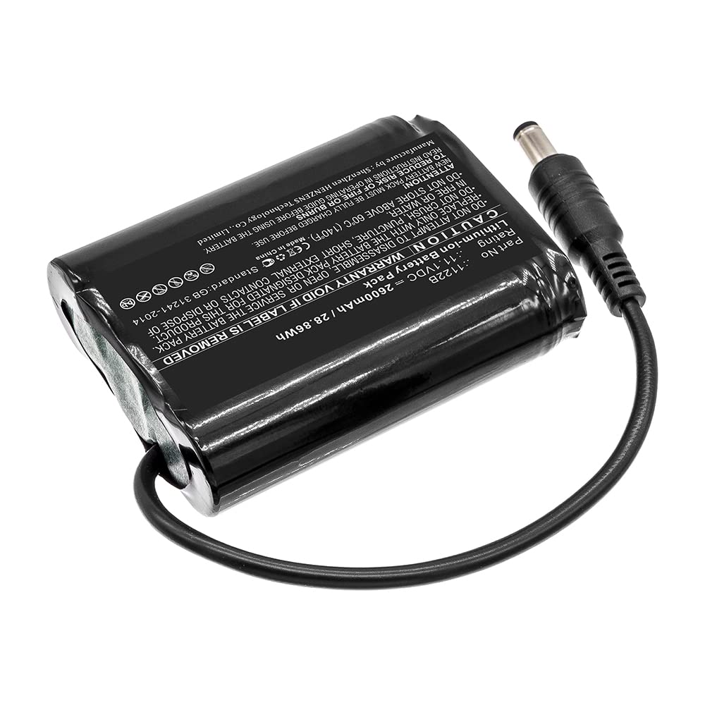 Synergy Digital Li-ion 11.1V 2600mAh Replacement Battery for Venture Heat 1122B Thermal Electric Heated Clothing - Perfect for Outdoor Winter Sports, Hunting & Cold Weather Activities
