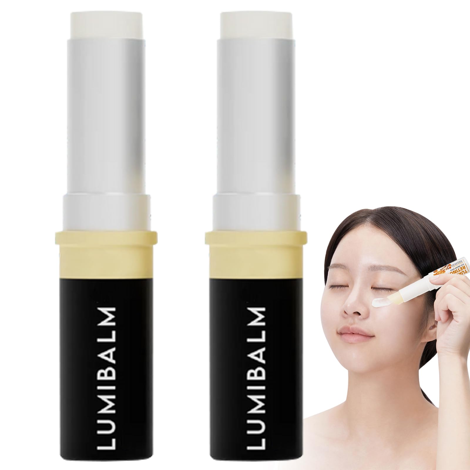 Lumibalm Under Eye Cream - Dark Circle & Puffiness Treatment for Bags, Fine Lines - Anti-Aging Eye Balm (2 Pack) | Perfect for Morning Routine & Night Care