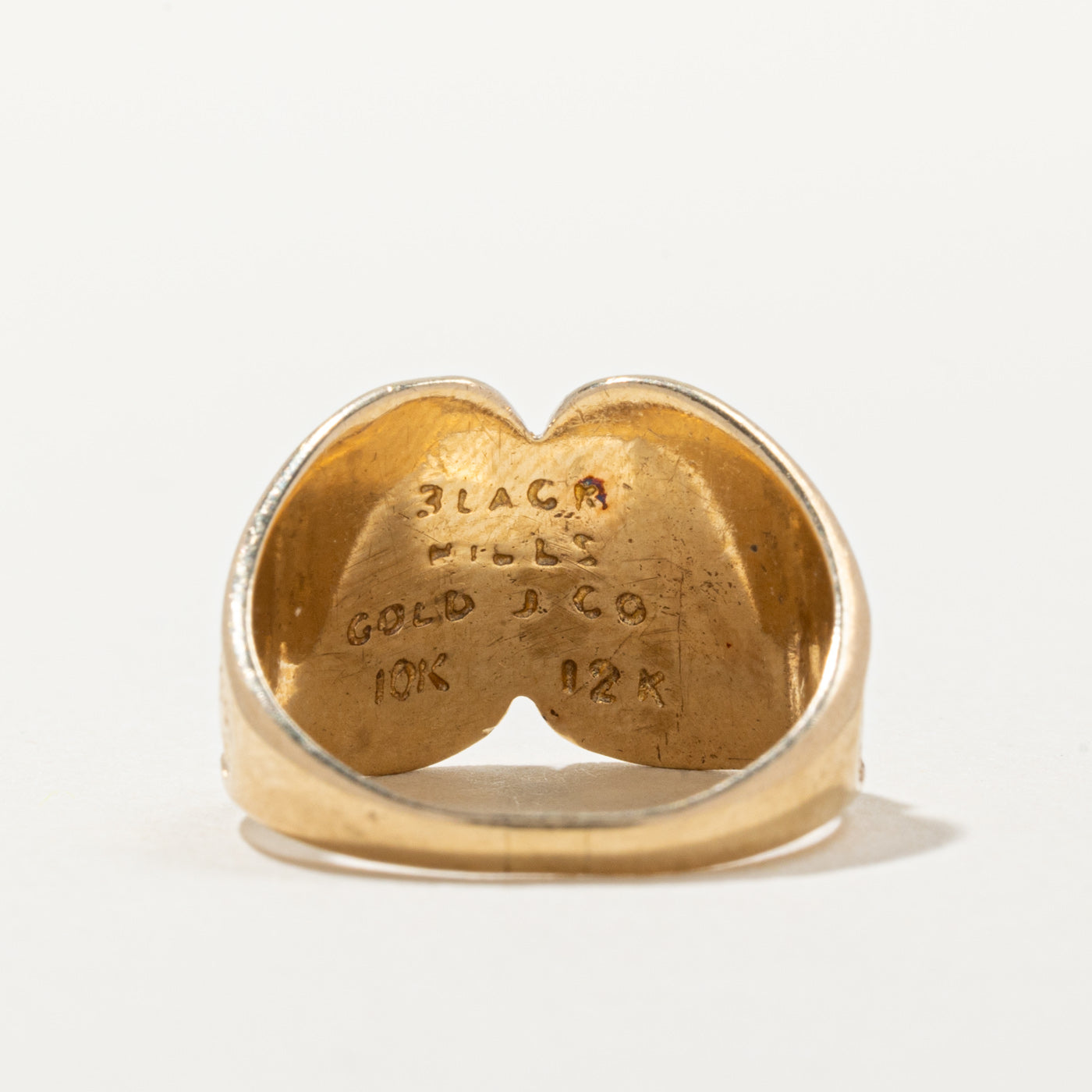 10K Two-Tone Black Hills Gold Leaf Ring for Women - Size 4 - Elegant Jewelry Gift for Anniversary, Wedding & Special Occasions