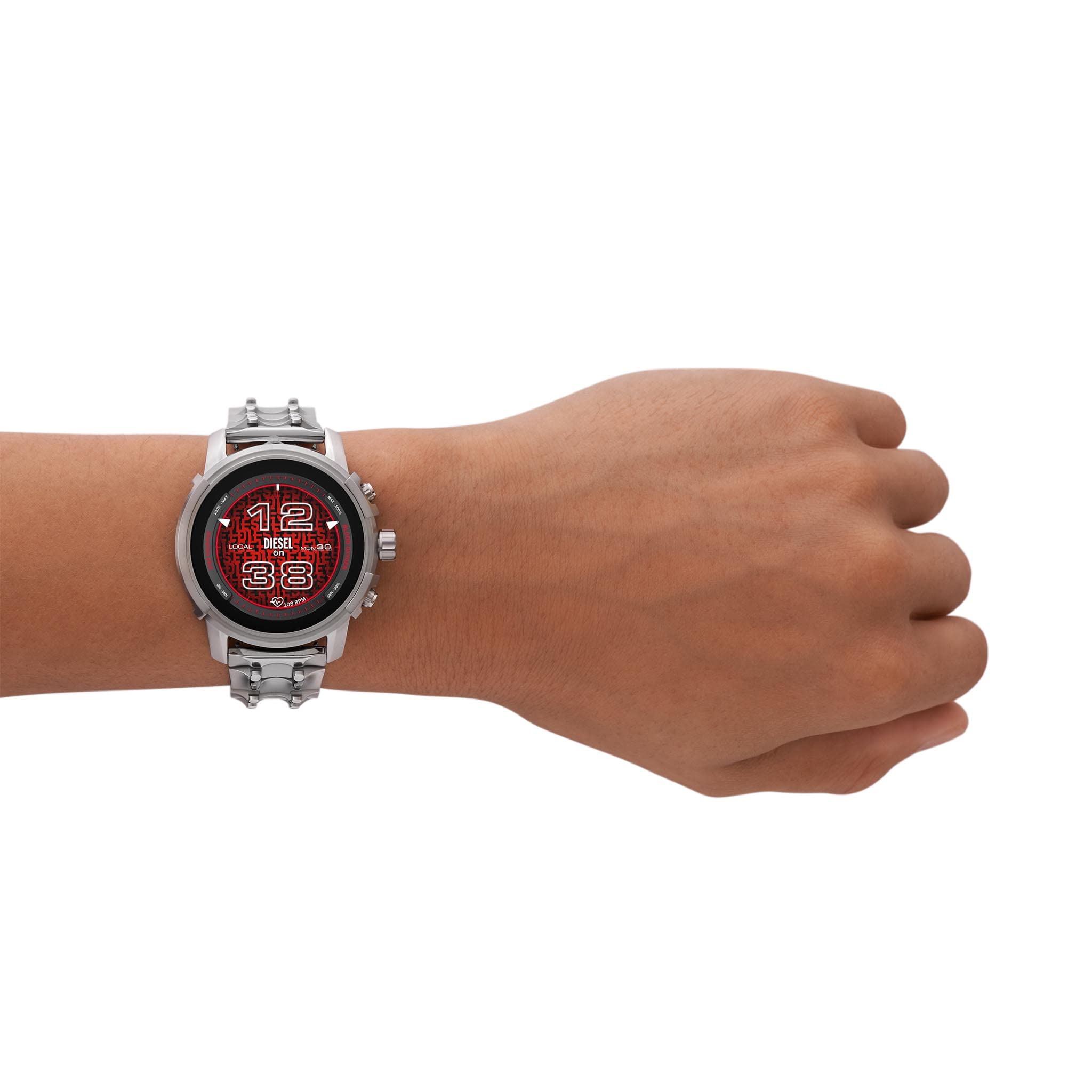 Diesel Griffed Gen 6 Smartwatch with Alexa Built-In - Heart Rate & Blood Oxygen Monitor, GPS Tracking, Fitness Activity Tracker, Speaker & Smart Notifications for iPhone & Android - Perfect for Workouts, Running & Daily Health Monitoring