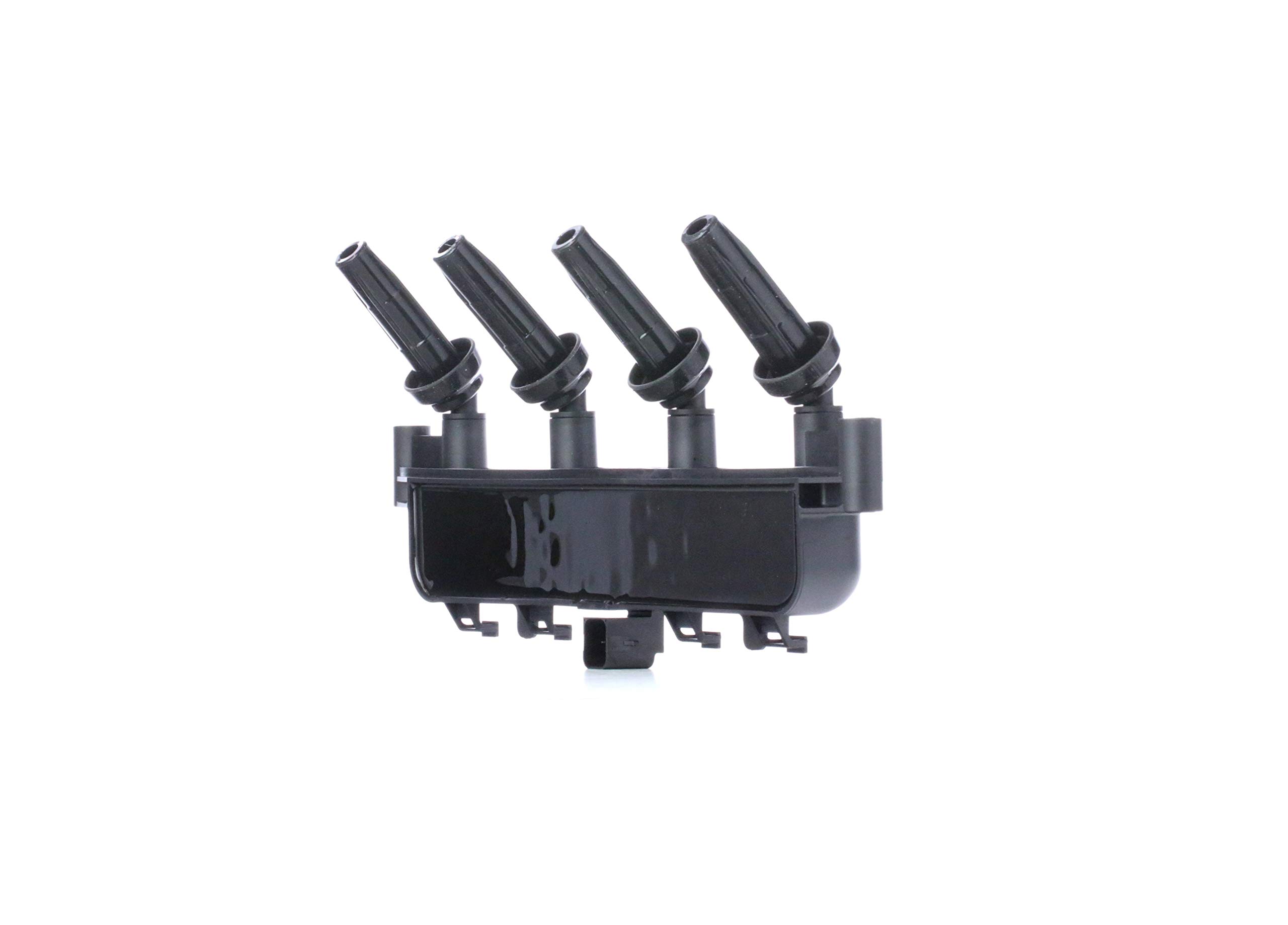 VALEO 245079 4-Pin Ignition Coil with 4 Secondary Outlets - Primary Resistor 0.5, Secondary Resistor 7350 - Compatible with Multiple Car Models for Smooth Engine Performance