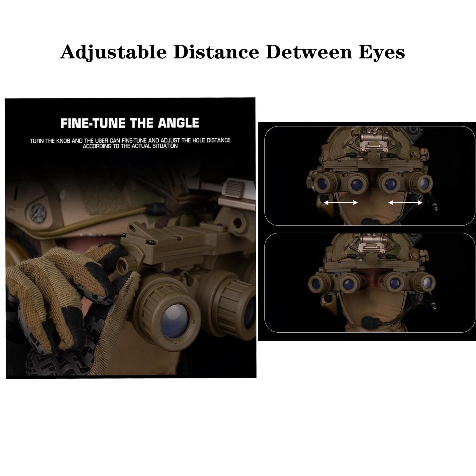 Airsoft Tactical GPNVG-18 Night Vision Goggles - Non-Functional Dummy NVG Binoculars for Military Cosplay, Tactical Gear Display & Airsoft Props - Perfect for Costume Accessories, Airsoft Games & Tactical Decor