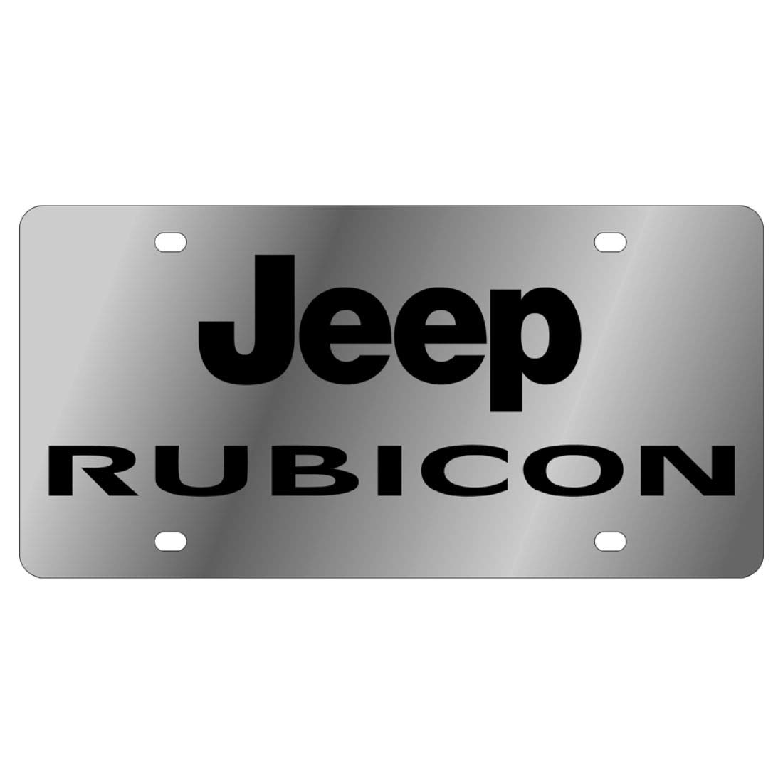 Eurosport Daytona Stainless Steel License Plate Bracket - Compatible with Jeep Wrangler & Rubicon Models - Durable Rust-Proof Design for Off-Road & Street Use