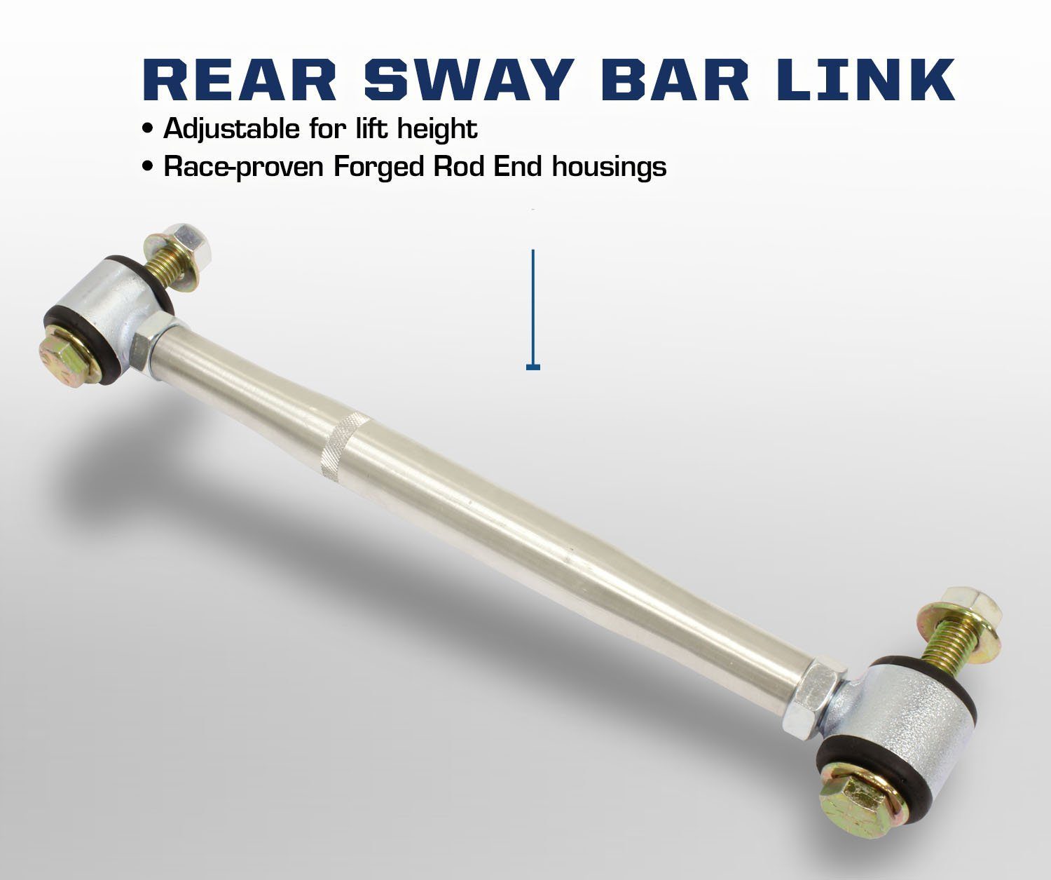 19-24 Ram 1500 Rear Extended Sway Bar End Links - Heavy Duty Suspension Upgrade for Off-Road & Towing - Improves Handling & Stability on Rough Terrain