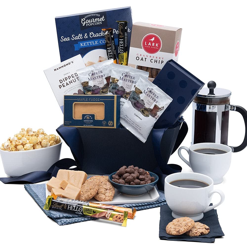 Premium Gourmet Coffee & Chocolate Gift Basket - Deluxe Assortment for Holidays, Birthdays & Corporate Gifting | Perfect for Coffee Lovers & Chocolate Enthusiasts