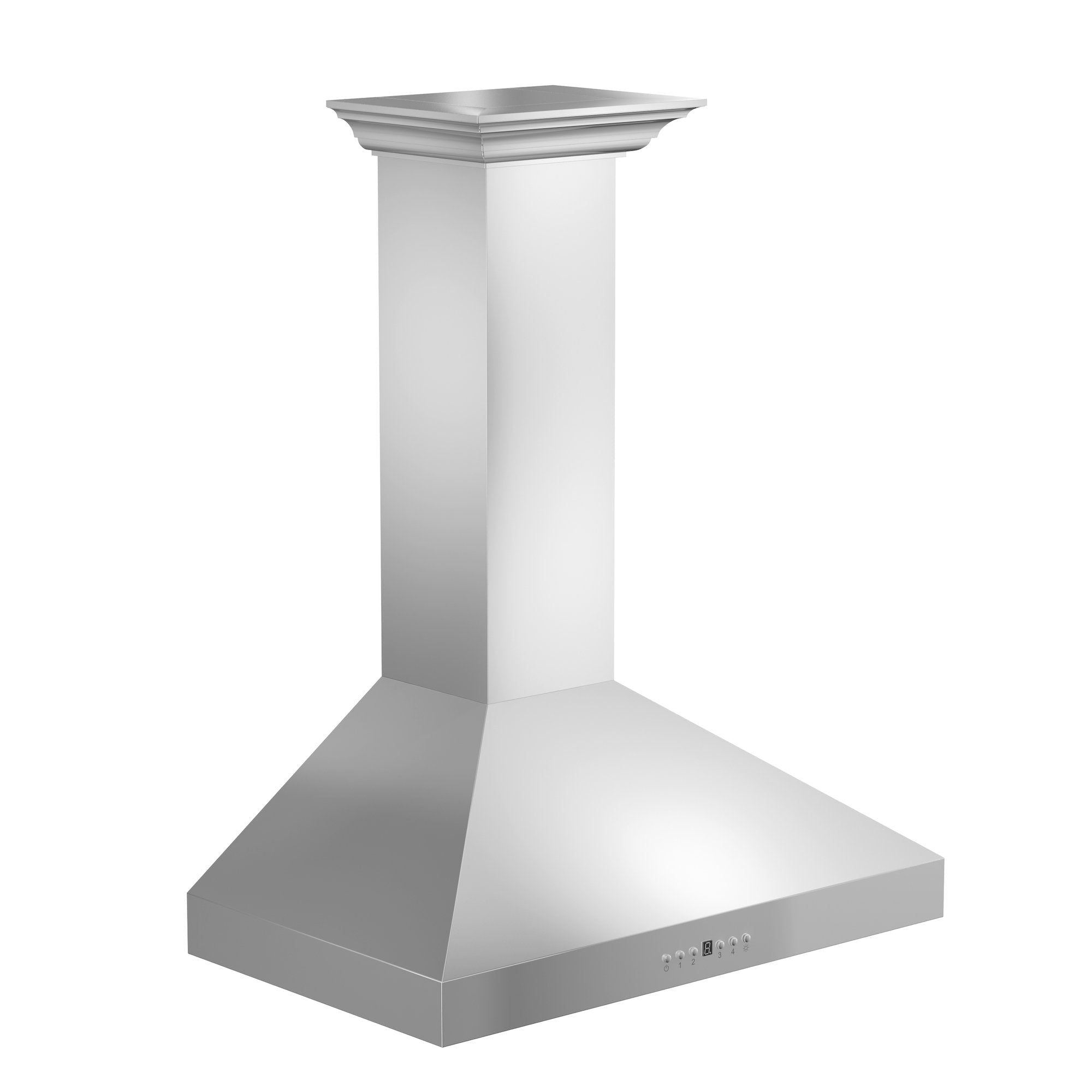 ZLINE KL3CRN Stainless Steel Convertible Wall Mount Range Hood with Crown Molding - Professional Kitchen Ventilation for Home Cooking & Baking