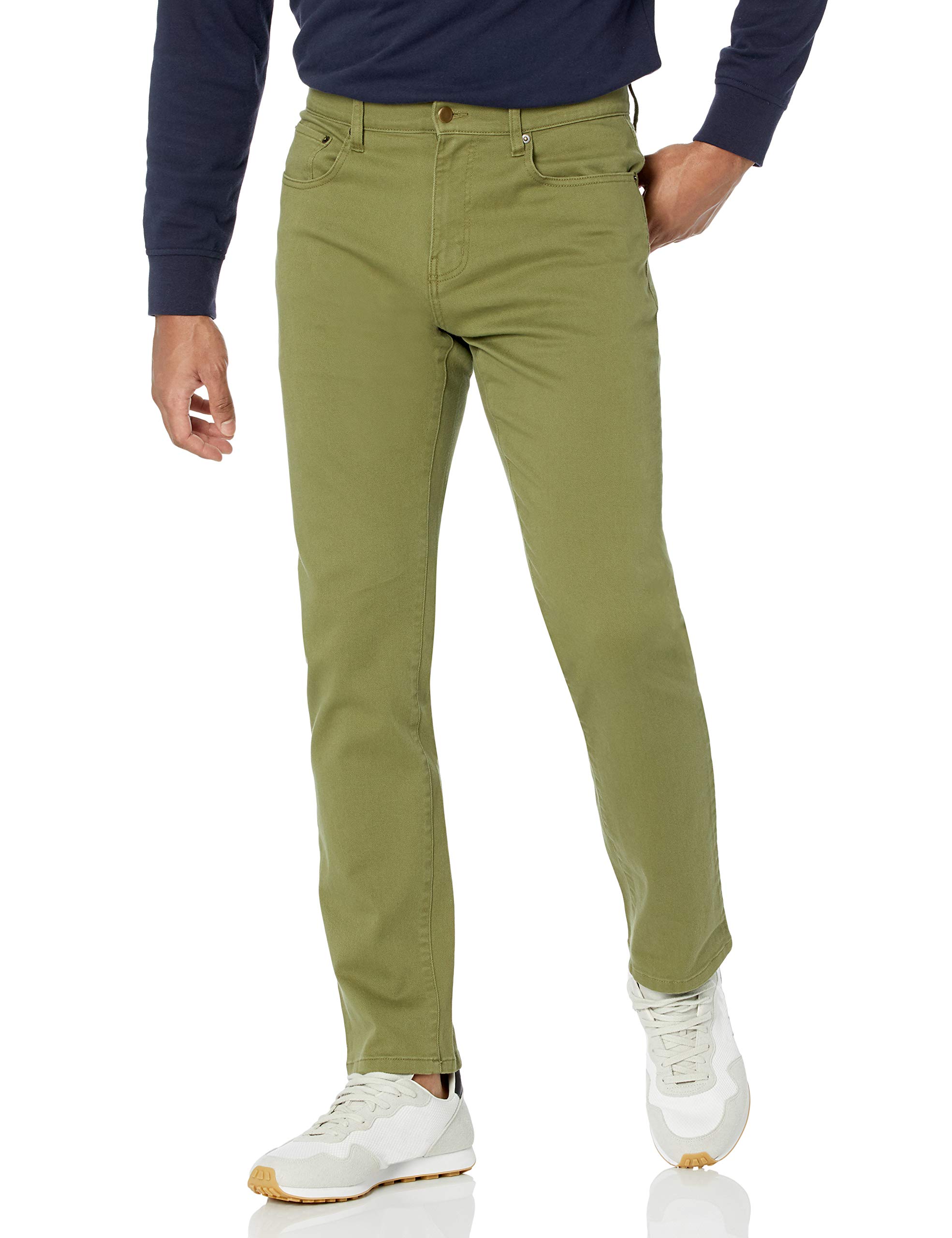 Amazon Essentials Men's Athletic-Fit Stretch Jean Pants - Comfortable Slim Fit Denim for Active Lifestyles - Perfect for Work, Casual Wear & Outdoor Activities