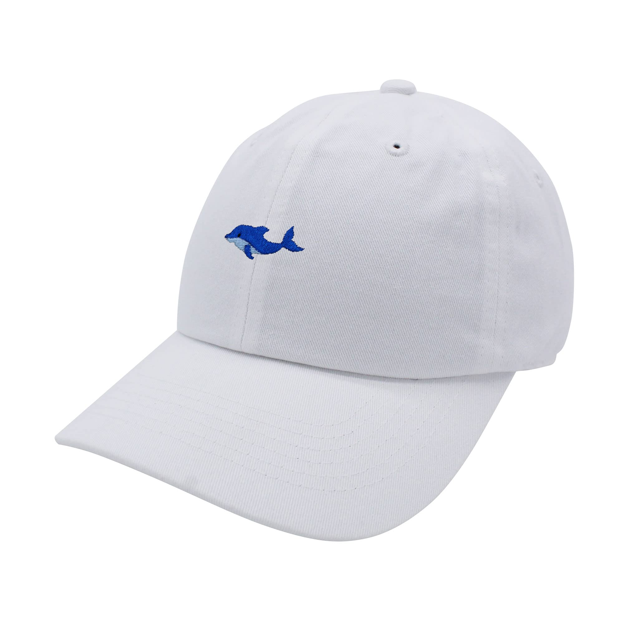 JPAK Embroidered Dolphin Baseball Cap - Soft Cotton Dad Hat for Men & Women | Ocean, Aquarium & Sea Animal Lover Gift | Perfect for Beach, Boating & Outdoor Activities