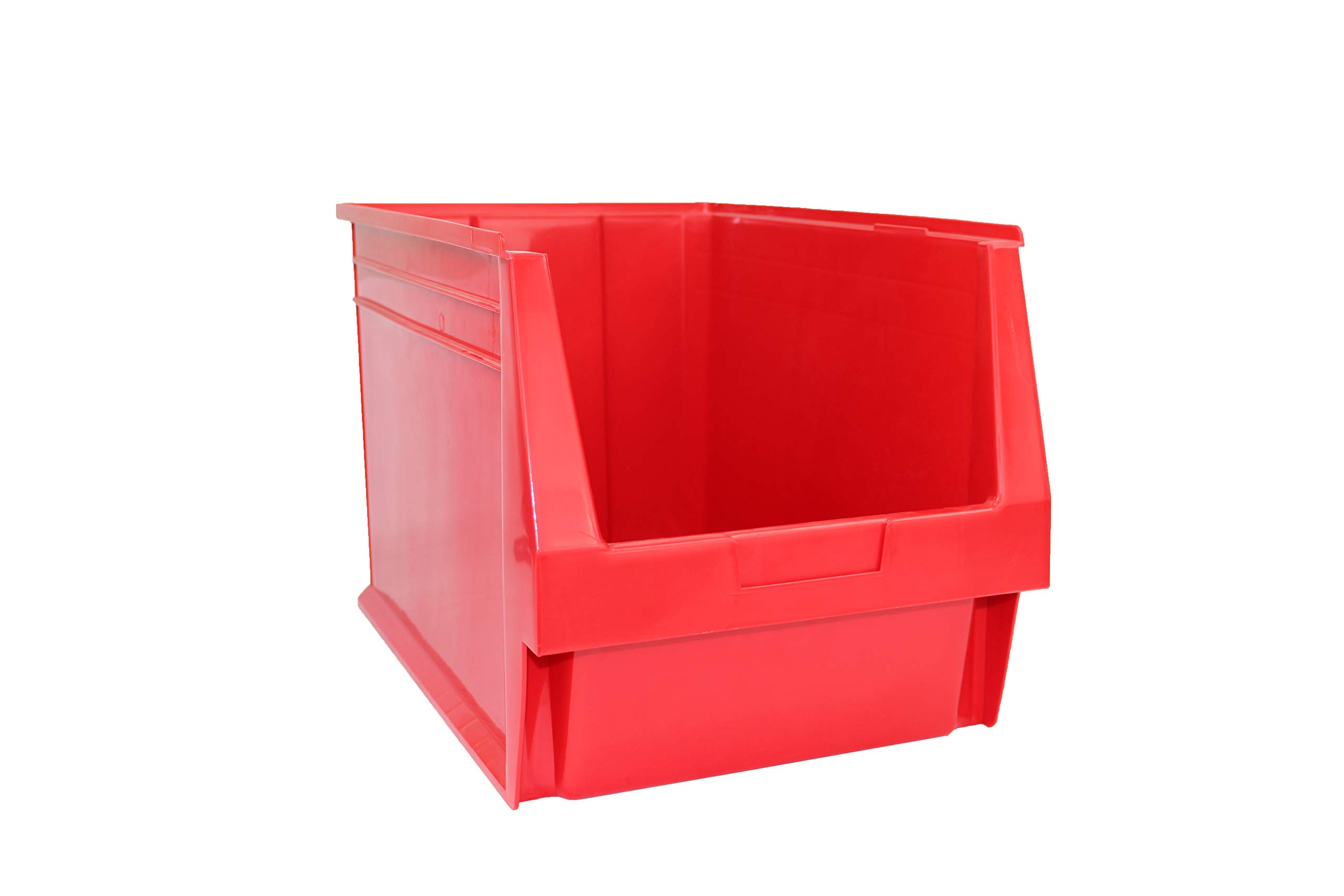 Stackable Red Storage Bins - Set of 59, Space-Saving Organizer for Closet, Pantry, Garage & Office Storage Solutions