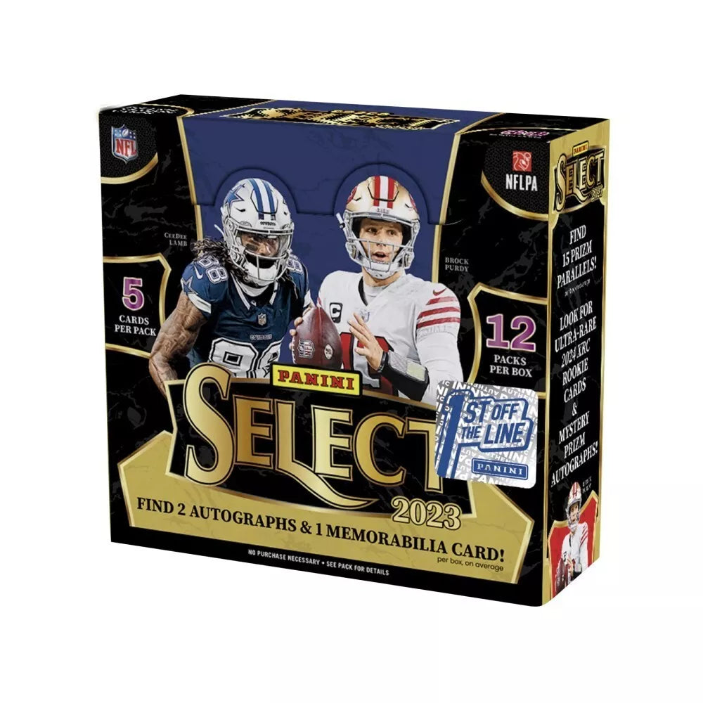 2023 Select NFL Football FOTL Hobby Box - Premium Trading Cards Collection for Collectors & Fans - Perfect for Sports Memorabilia Displays & Fantasy Football Gifts