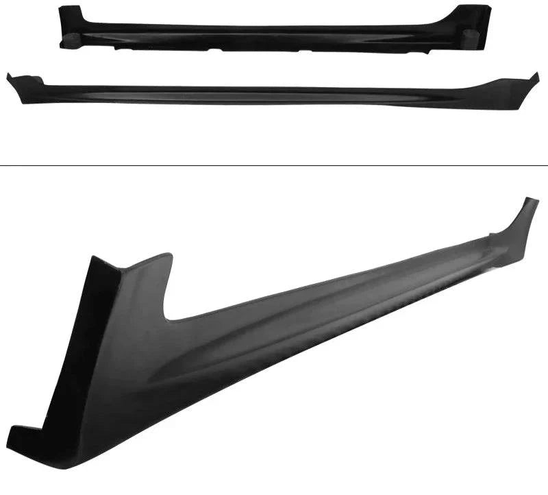 2006-2011 Honda Civic Coupe Mugen Style Side Skirts - Unpainted PP Material - Perfect for Car Body Kits & Customization Upgrades