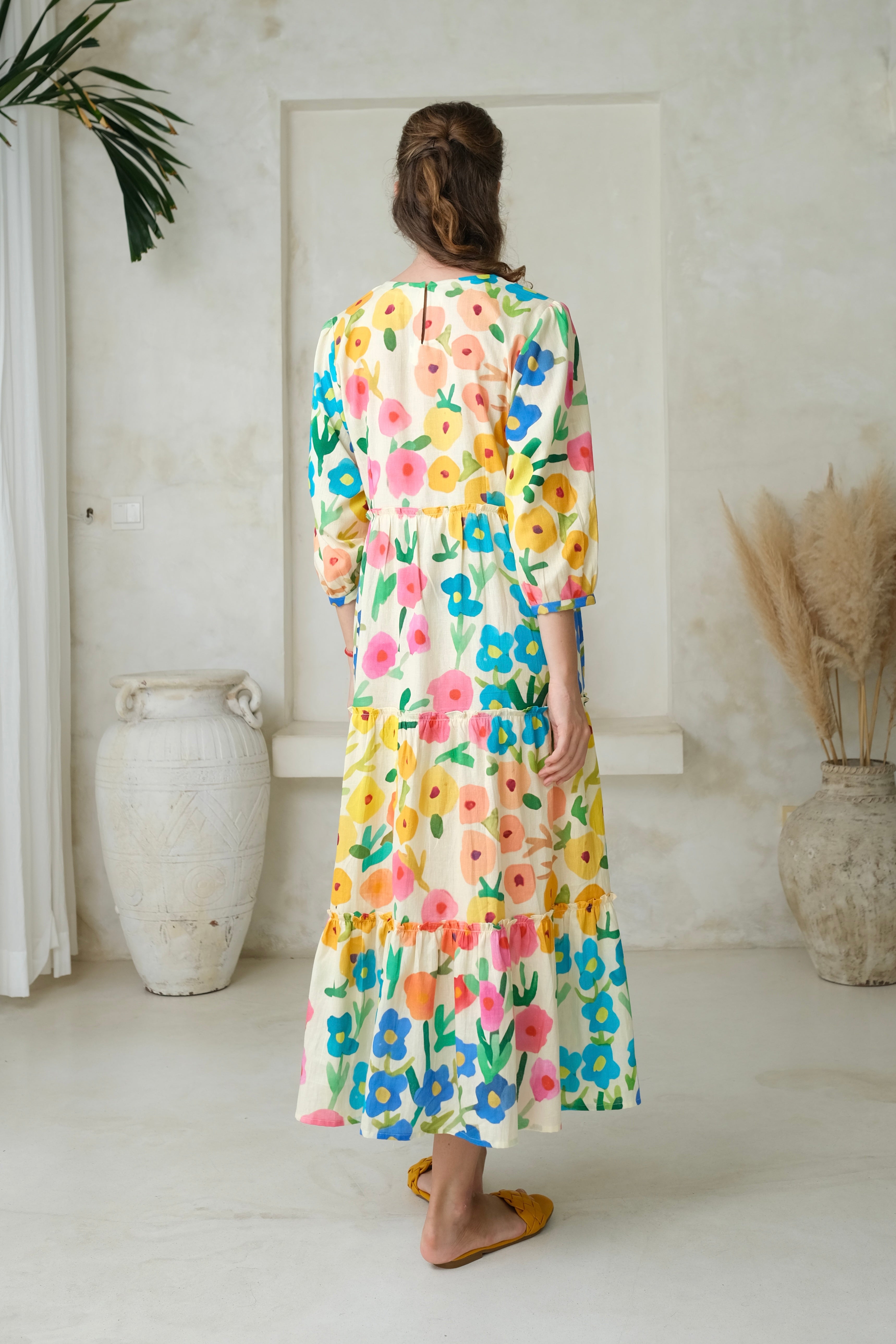 Elegant Sorin Dress for Women - Flowy Summer Maxi Dress with Floral Print - Perfect for Beach Vacations, Weddings & Date Nights