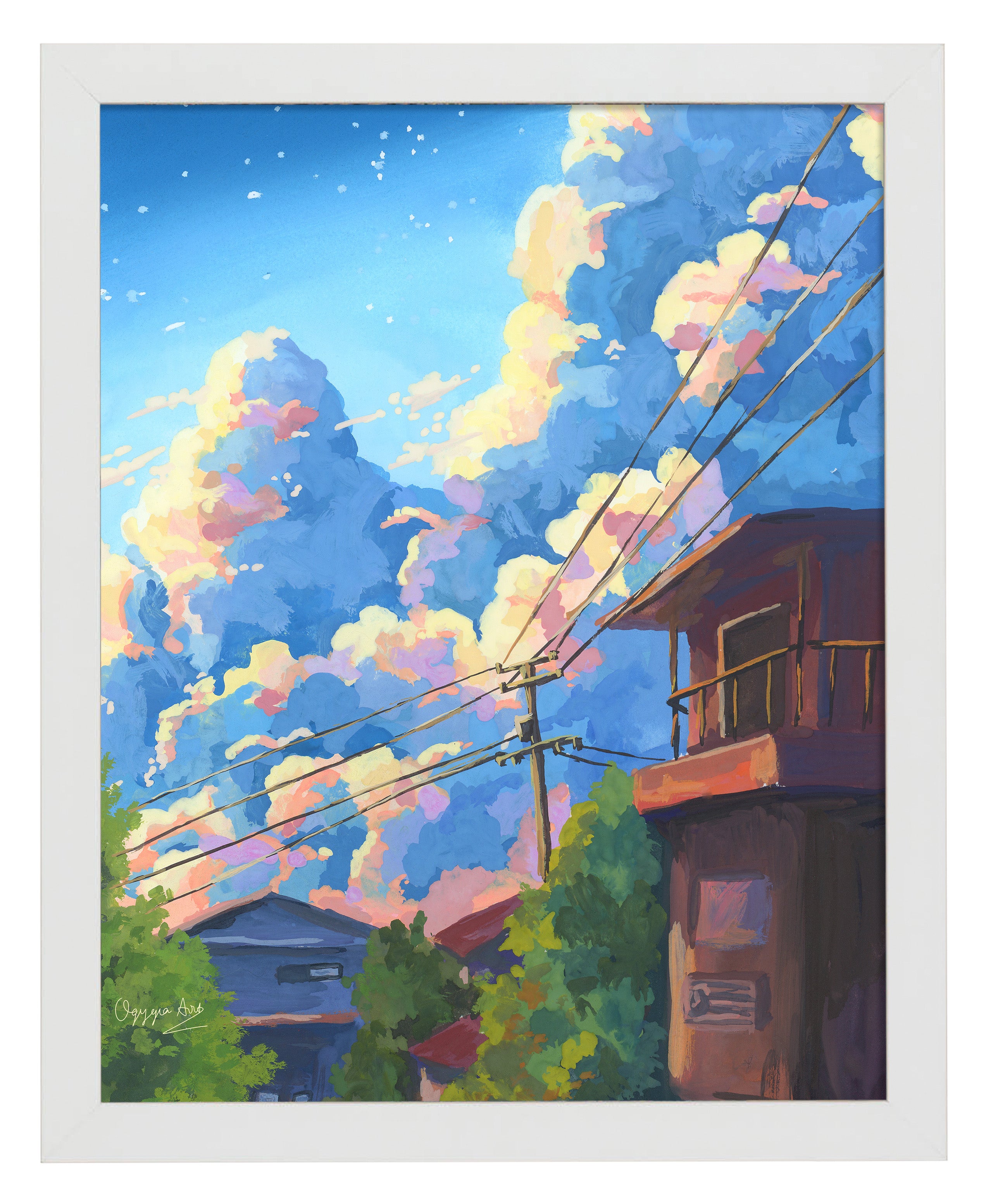 Dreamy Sky Art Prints - Beautiful Wall Decor for Living Room, Bedroom & Office - High Quality Canvas & Poster Artwork