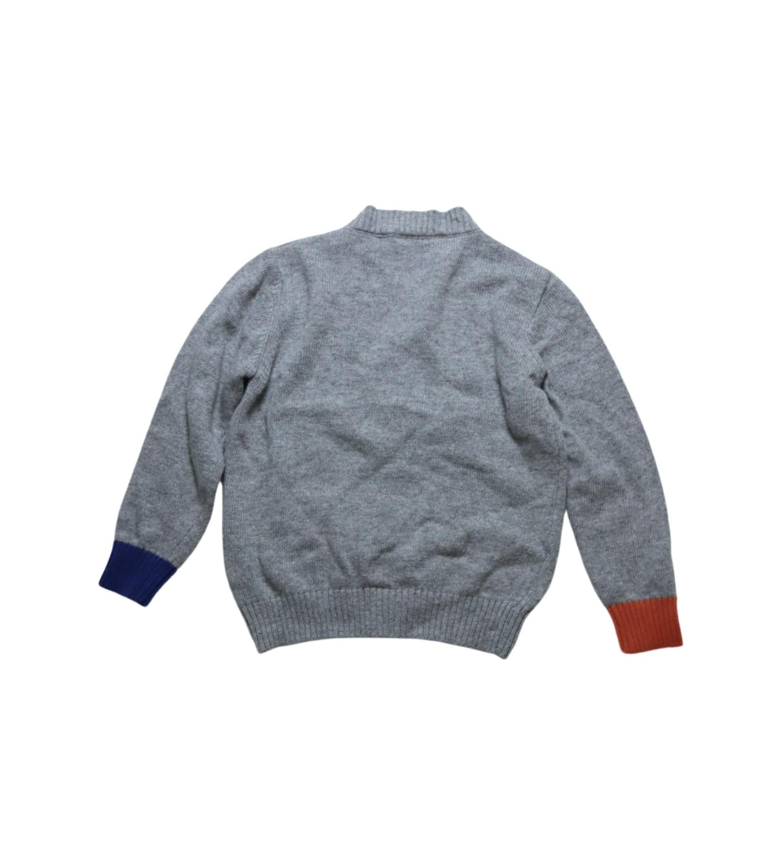 Arsène et les Pipelettes Knit Cardigan for Girls 5T - Soft & Cozy Kids Sweater for School, Playdates & Fall Outfits