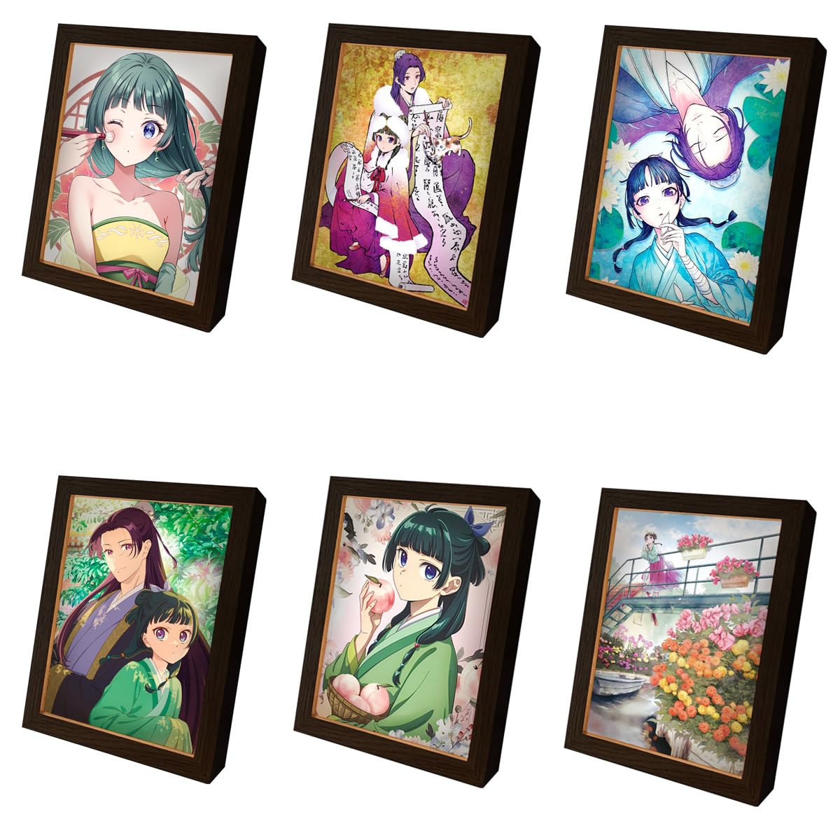 The Apothecary Diaries LED Night Light - Adjustable Figurine Lamp with Sketch Picture Frame, Perfect for Bedroom Decor, Bookshelf Display, and Anime Themed Gifts