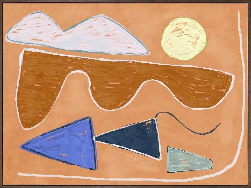Desert Geo II Abstract Canvas Wall Art Print - Modern Home Decor for Living Room, Bedroom & Office