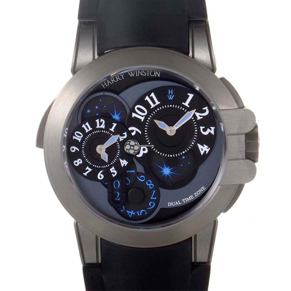 Harry Winston Project Z4 Ocean Dual Time Limited Edition Men's Watch - Luxury Swiss Automatic Timepiece for Diving & Travel - Perfect for Business, Formal & Adventure Wear