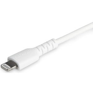 2m (6.6ft) USB C to Lightning Cable MFi Certified - Fast Charging & Sync for iPhone 14/13/12/11/X/8 - Durable Nylon Braided White Charging Cord - Perfect for Home, Office & Travel (RUSBCLTMM2MW)