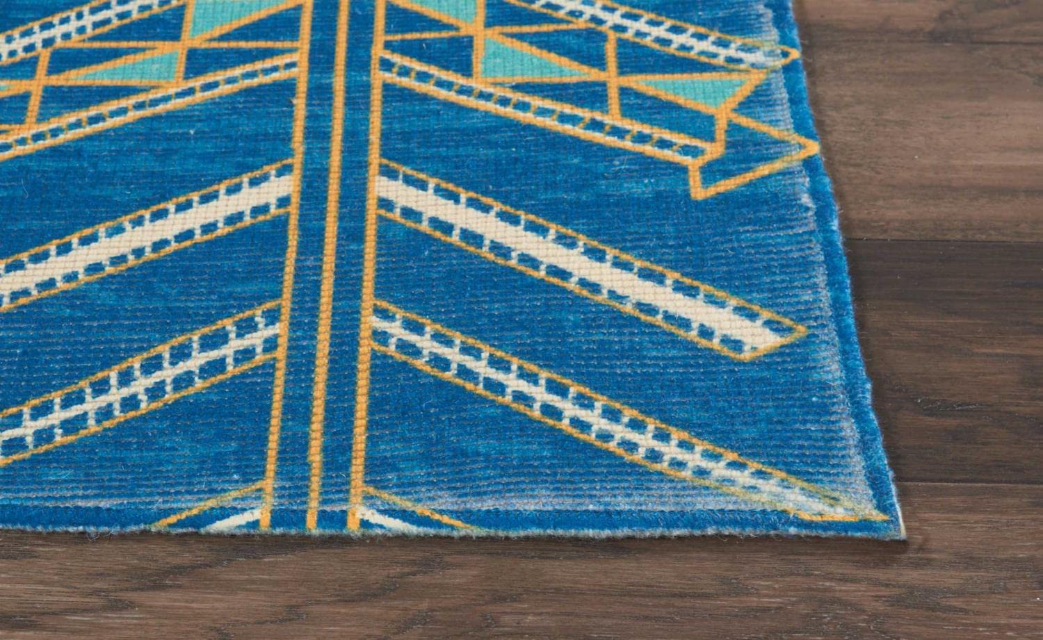Nourison Madera Tribal Denim 8x10 Area Rug - Easy to Clean, Non-Shedding, Stain Resistant | Perfect for Living Room, Bedroom, Dining Room & Kitchen Decor | Soft & Durable for High Traffic Areas