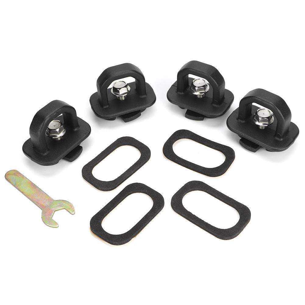 4PCS Heavy Duty Truck Bed Tie Down Anchors - Durable Cargo Side Hooks for Pickup Trucks & Trailers - Secure Your Load for Camping, Moving & Off-Road Adventures