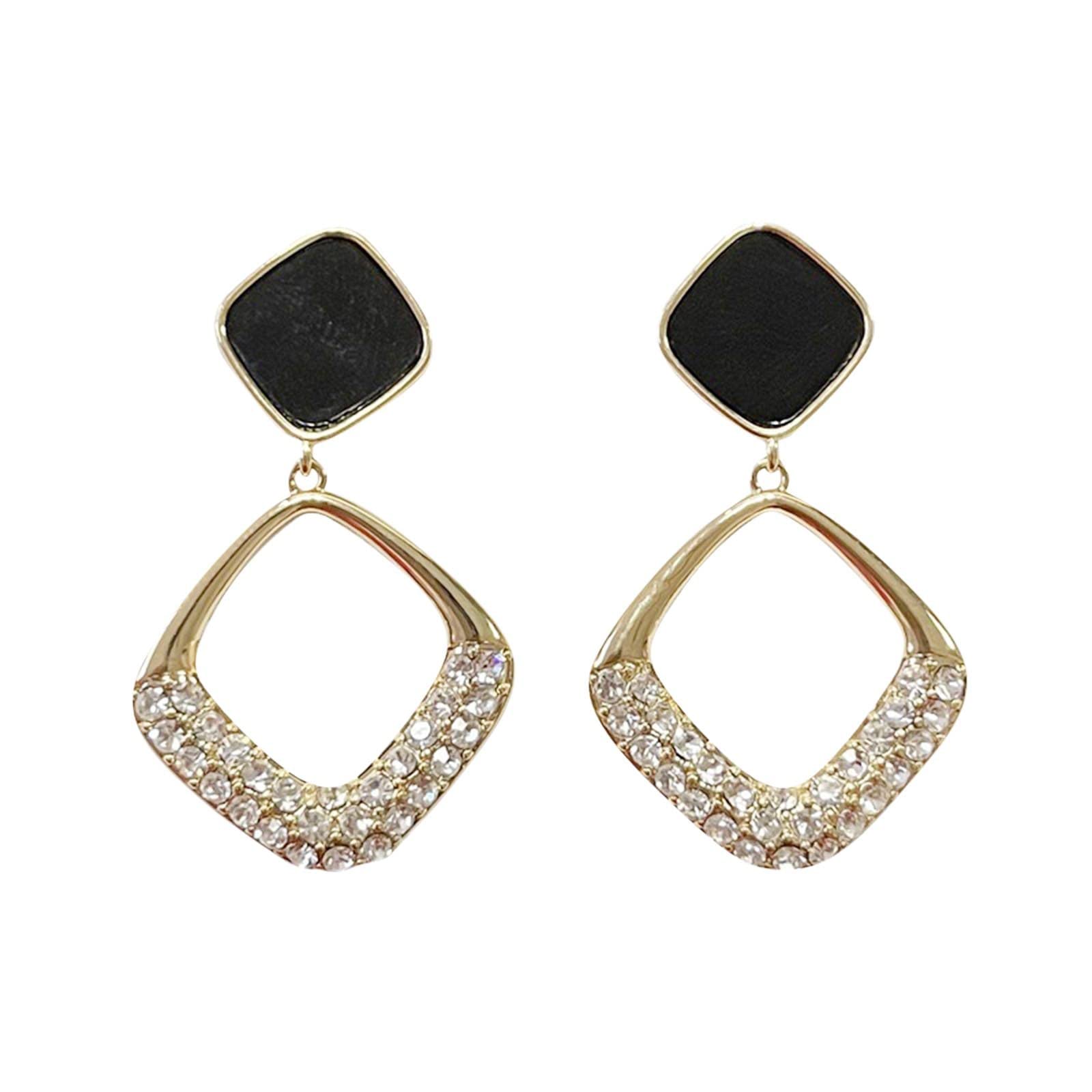 Sparkling Rhinestone Ear Cuffs for Women - Elegant Wrap Stud Hoop Earrings, Dainty Minimalist Jewelry for Parties, Weddings & Everyday Wear