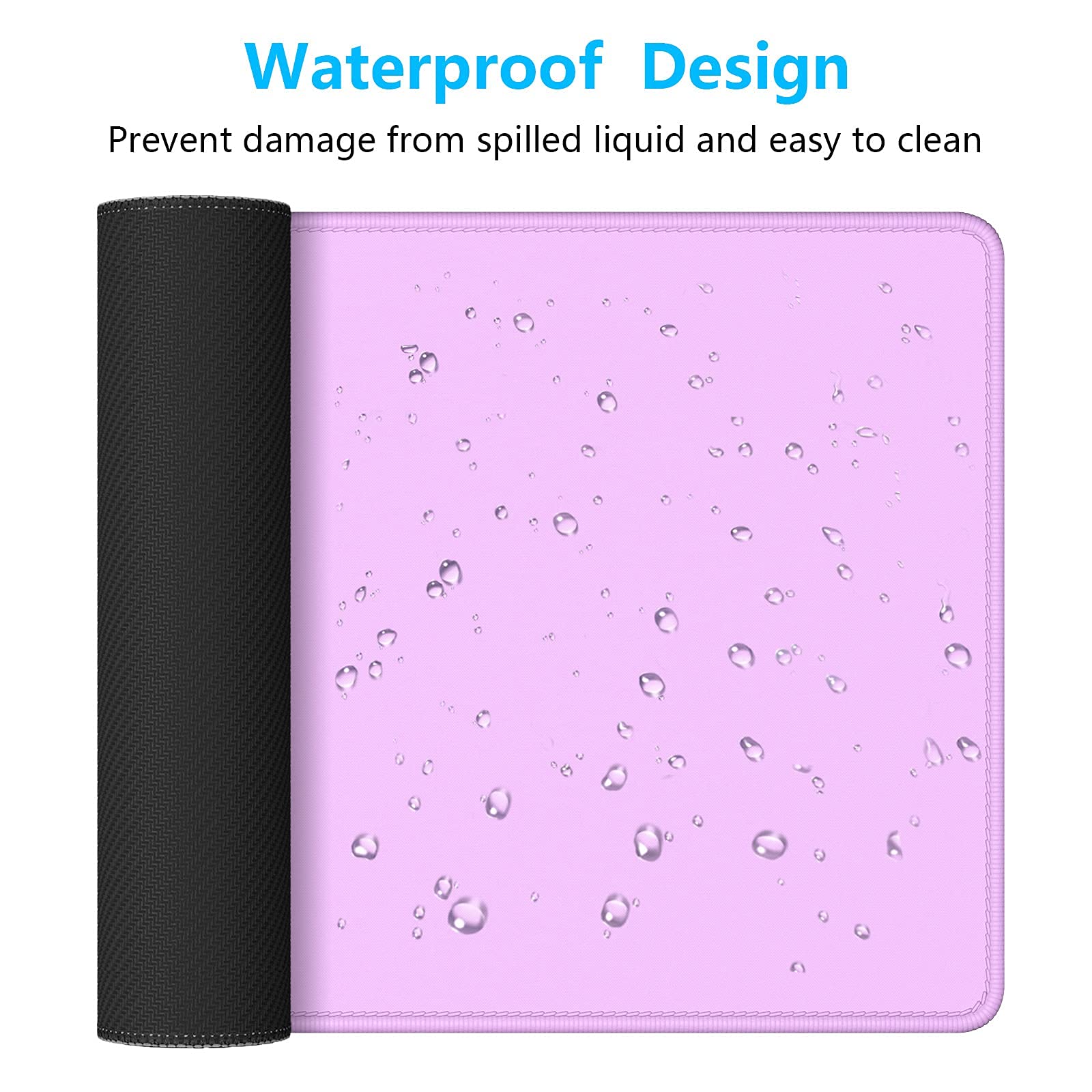 Ergonomic Vanilla Purple Keyboard and Mouse Wrist Rest Set with Extended Gaming Mouse Pad - Comfort Support for Typing & PC Gaming - Perfect for Office, Home & Gaming Setup