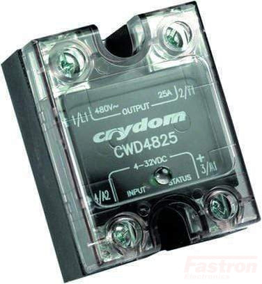 CWU4850P Solid State Relay 50A, 20-48VDC/20-280VAC Control, 48-530VAC Load - High Surge Rating with Status LED & Overvoltage Protection - Perfect for Industrial Automation, HVAC Systems, and Power Control Applications