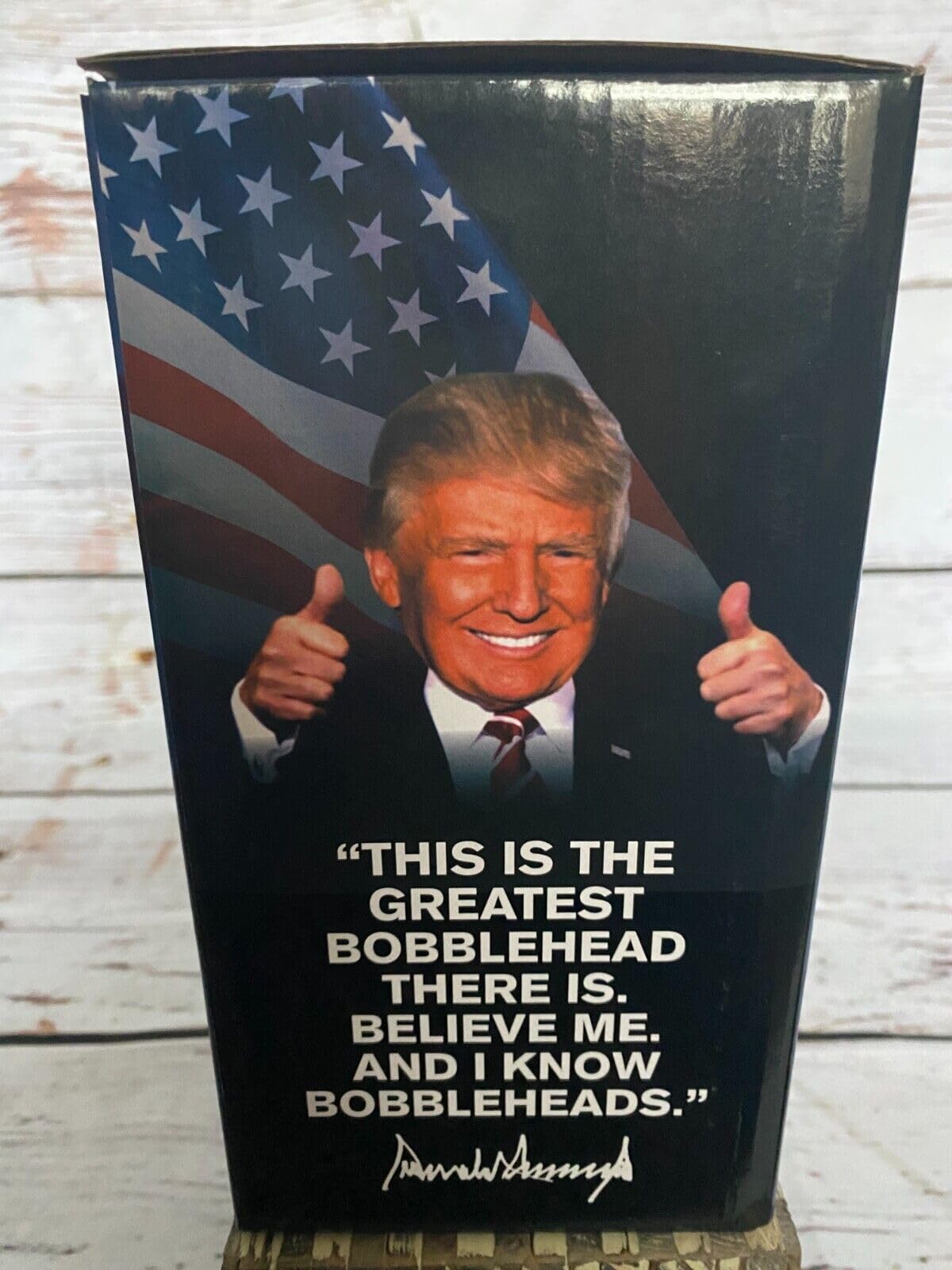 Trump 2024 Bobblehead - 'Save America' Collector's Edition Political Campaign Novelty Gift for Elections, Office Desk Decor & Conservative Memorabilia