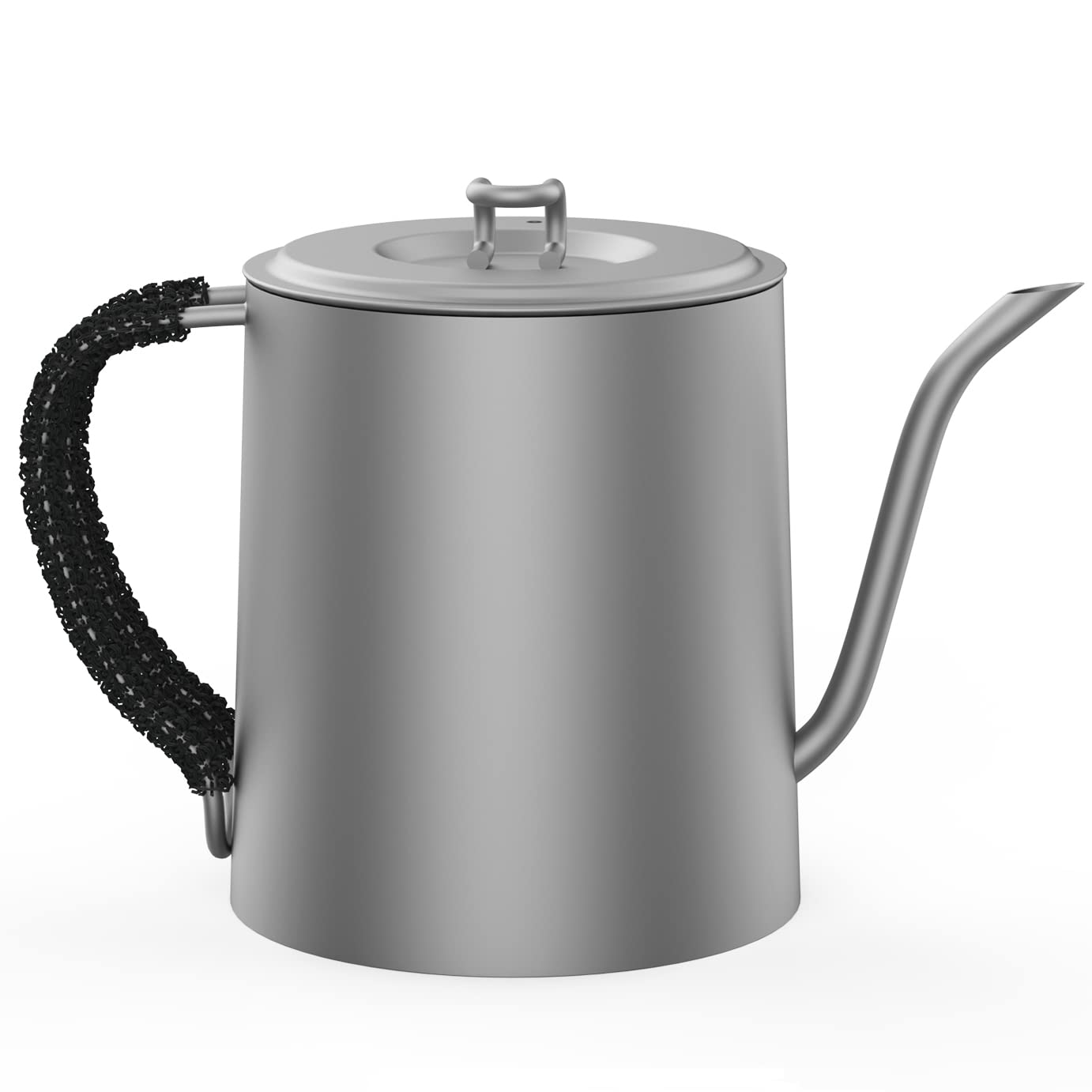 Premium Titanium Gooseneck Pour Over Coffee Kettle 24oz - Stovetop Rapid Heating with Precision Drip Spout for Perfect Drip Coffee & Tea Brewing - Ideal for Home Baristas & Coffee Enthusiasts