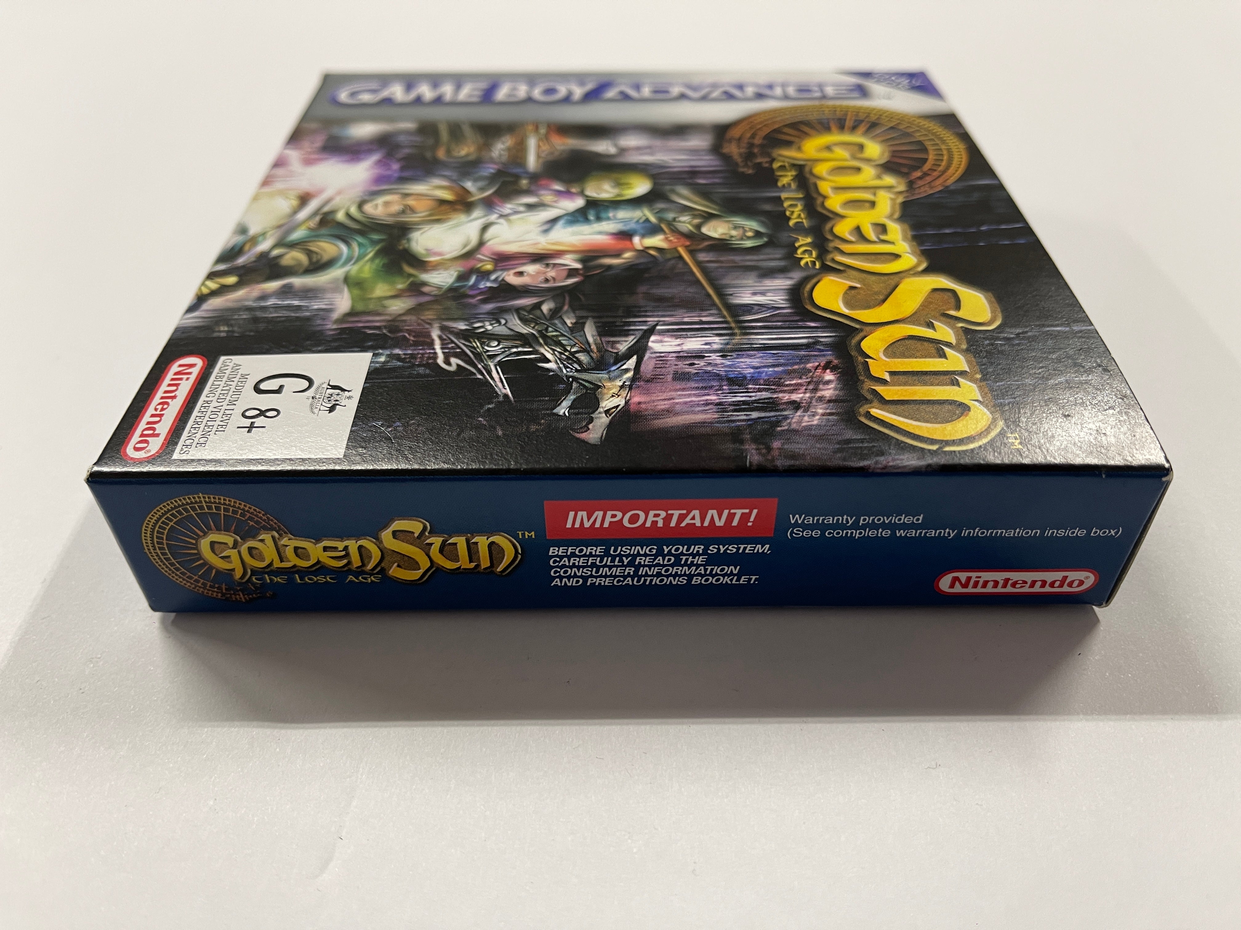 Golden Sun The Lost Age Complete In Box - GBA Game with Manual & Map - Perfect for Retro Gaming Collectors and Nintendo Fans