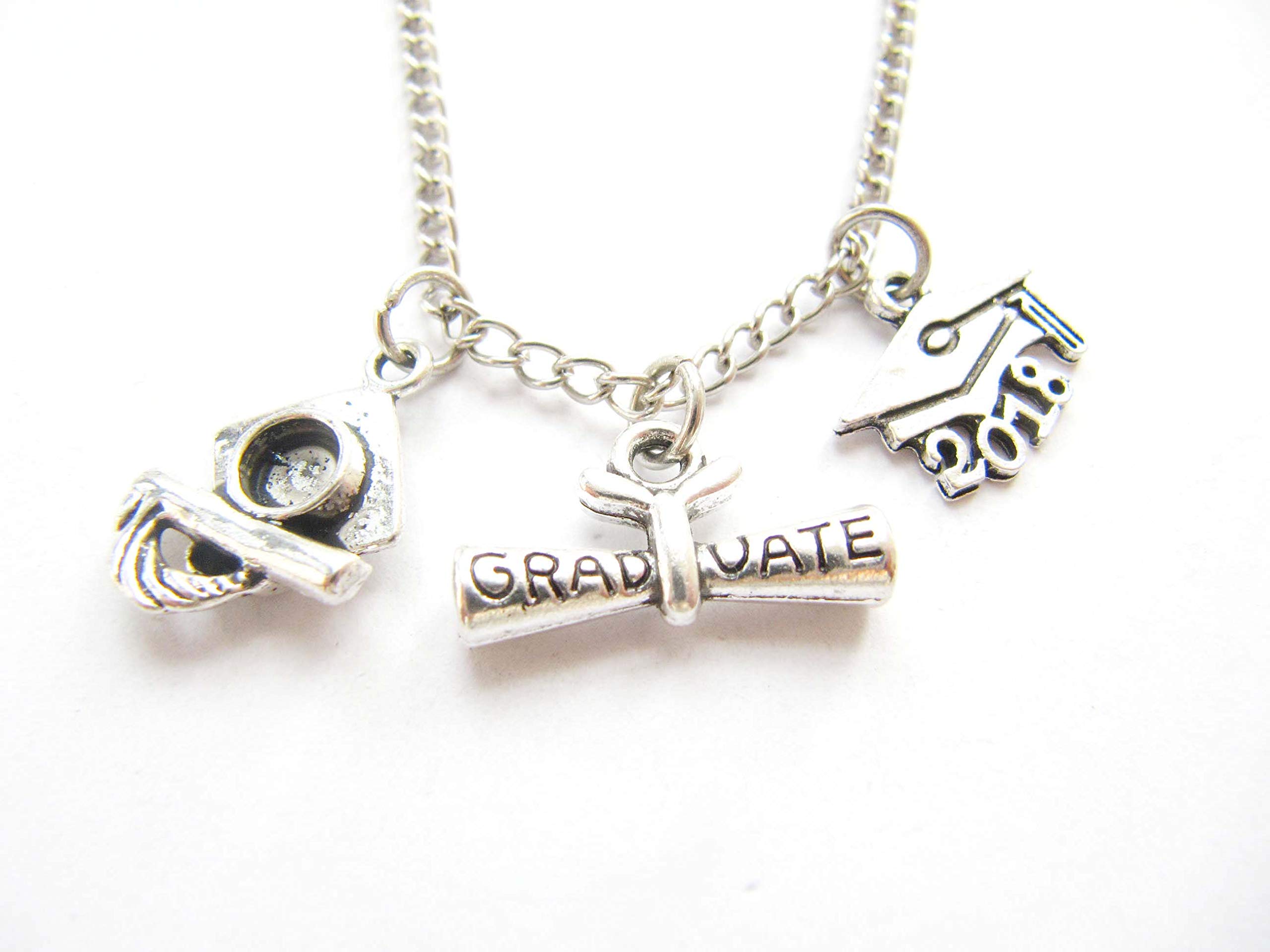 Custom Graduation Necklace - Personalized High School & College Graduation Gift for Her - Perfect for Commencement, Senior Year & Alumni Celebrations