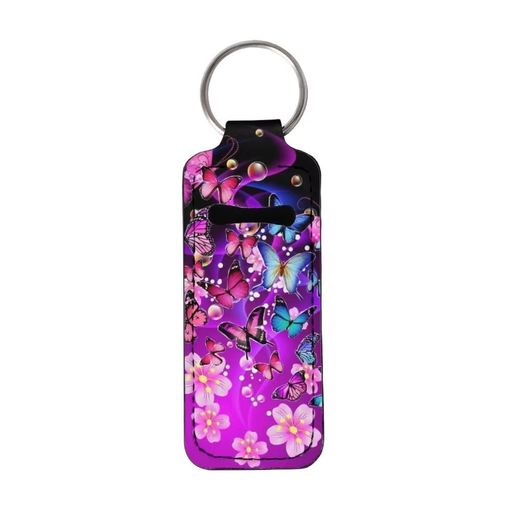 YoungerBaby Travel Lip Balm Holder - Portable Lipstick & Chapstick Keychain Clip for Women & Girls - Perfect for Purse, Backpack, Gym & Outdoor Activities