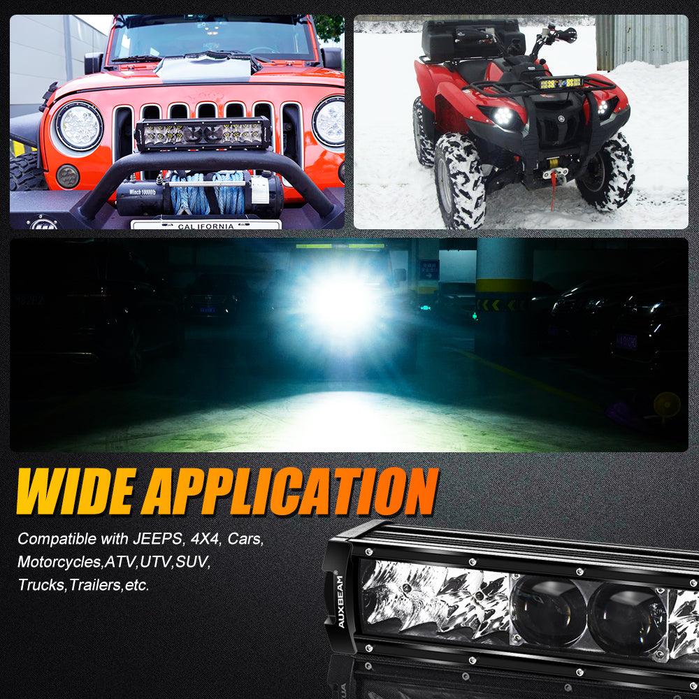 5D PRO Series 12/22/32/42/52 Inch LED Light Bar with 5D Projectors - High Power Off-Road Spot Lighting for Trucks, ATVs, UTVs, Boats & Emergency Vehicles