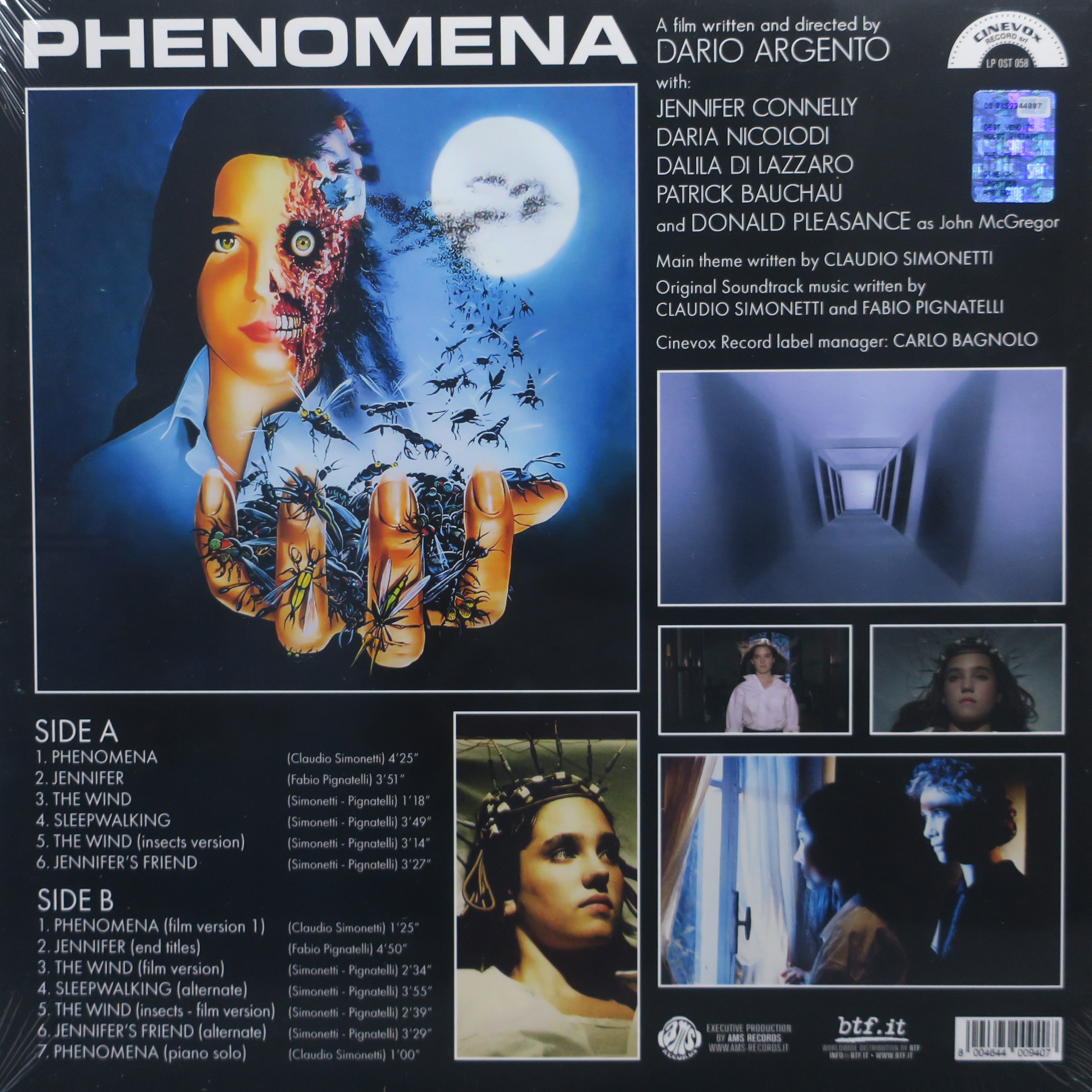 Phenomena Soundtrack by Goblin - Limited Edition Clear Purple Vinyl LP | Horror Movie Music for Collectors & Film Enthusiasts
