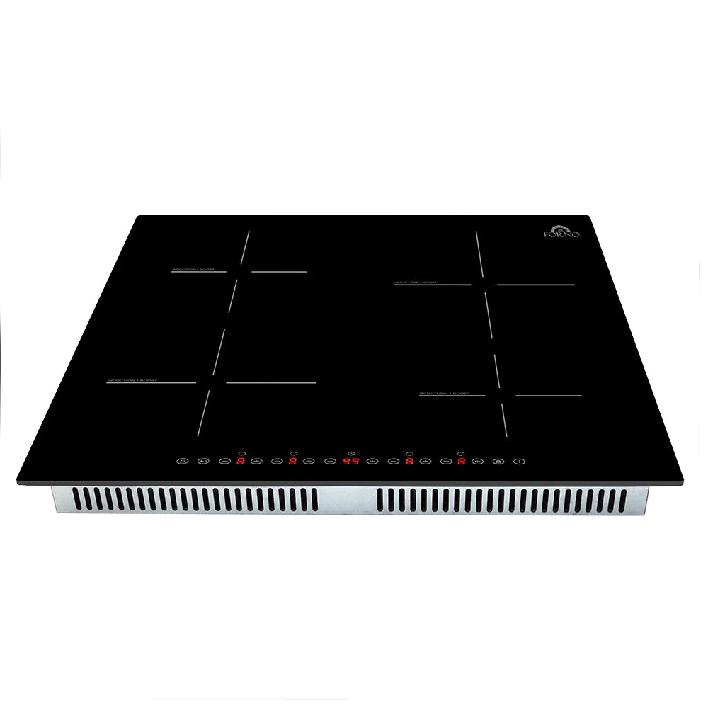 Forno Parco 24 Inch Induction Cooktop with 4 Burners - FCTIN0583 - Energy Efficient Electric Stove for Fast Cooking | Perfect for Home Kitchen, Restaurant & Outdoor Use