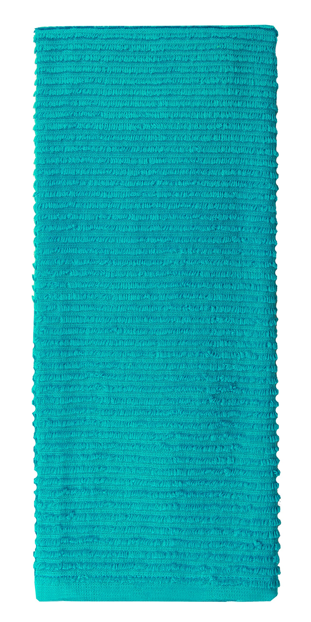 Premium Ridged Terry Cotton Dish Towels - Super Absorbent Kitchen Towels for Washing & Drying Dishes | Reusable & Machine Washable | Aquamarine Color | Perfect for Daily Kitchen Cleaning, Dish Drying & Hand Wiping