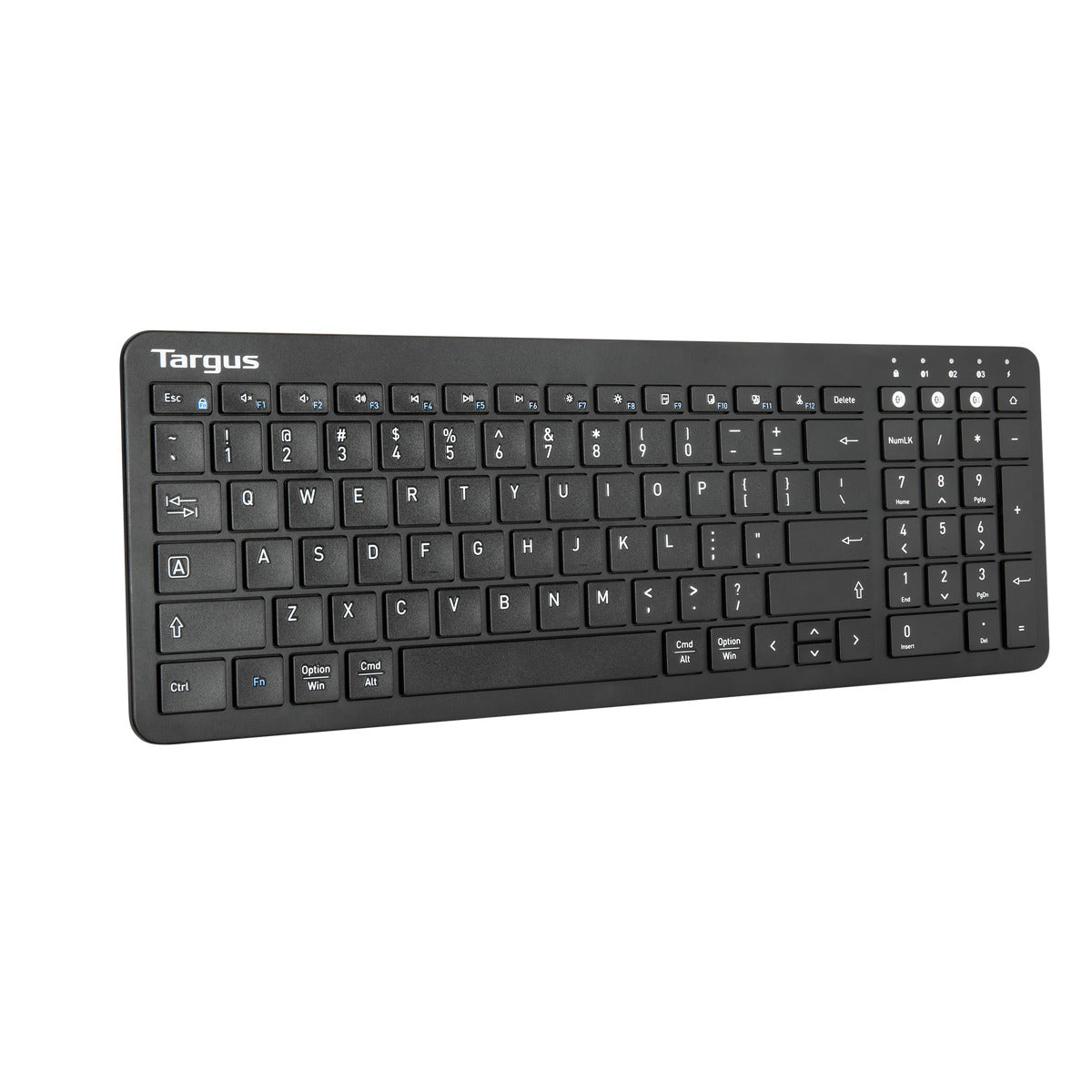 Midsize Multi-Device Bluetooth® Antimicrobial Keyboard - Wireless Keyboard for PC, Mac, Tablet | Ideal for Office, Home & Travel Use with Antibacterial Protection
