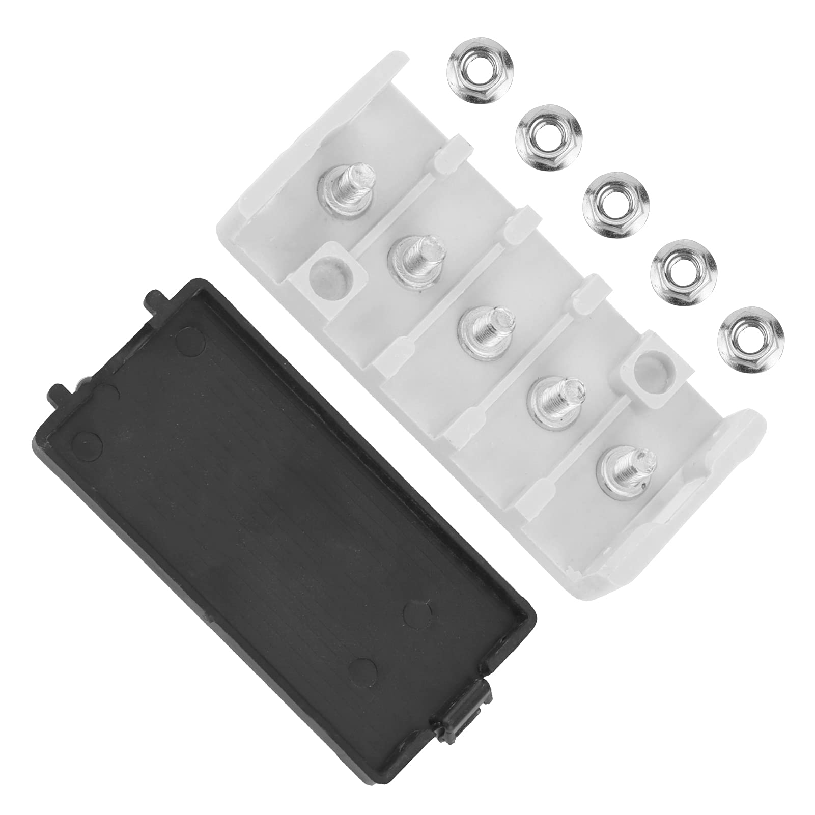 5 Pole Electrical Junction Box - Waterproof Electric Connection Box for Outdoor Wiring, DIY Projects & Home Electrical Installations - Ideal for Garden, Garage & Industrial Use