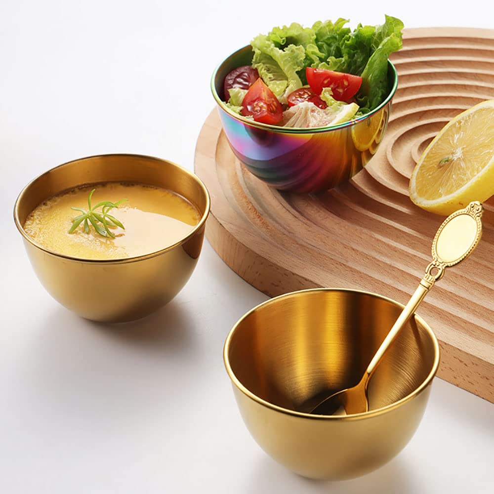 8-Pack Stainless Steel Mini Dessert Bowls - 3.35