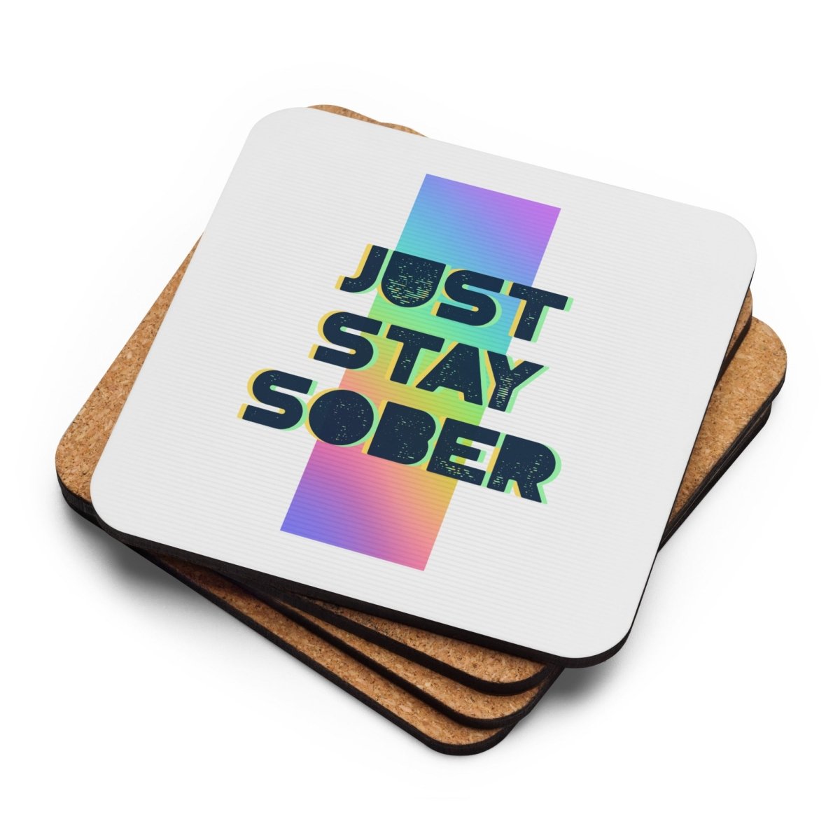 Just Stay Sober Coaster - Absorbent Drink Coaster for Bars & Home Use - Prevent Condensation & Protect Tables