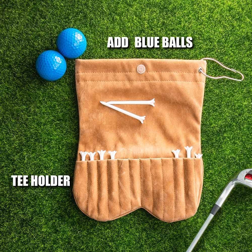 Personalized Custom Golf Ball Bag with Name - Portable Golf Ball Storage Pouch for Golf Clubs - Perfect Golf Gift for Men & Women - Ideal for Golf Tournaments, Practice & Travel