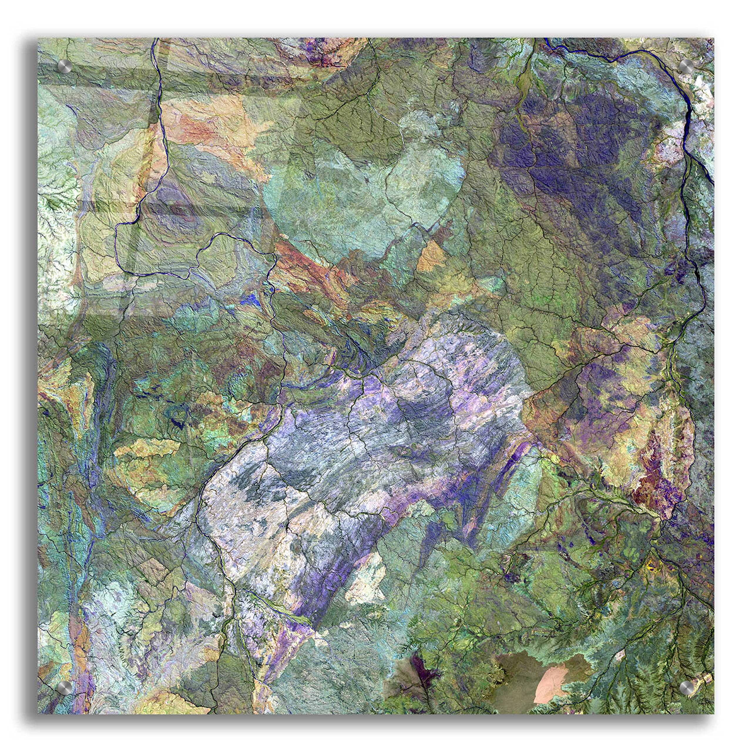 Epic Art 'Earth as Art: Great Sandy Desert' Acrylic Glass Wall Decor - 24x24 Inch Modern Home & Office Artwork - Perfect for Living Room, Bedroom or Office Decoration